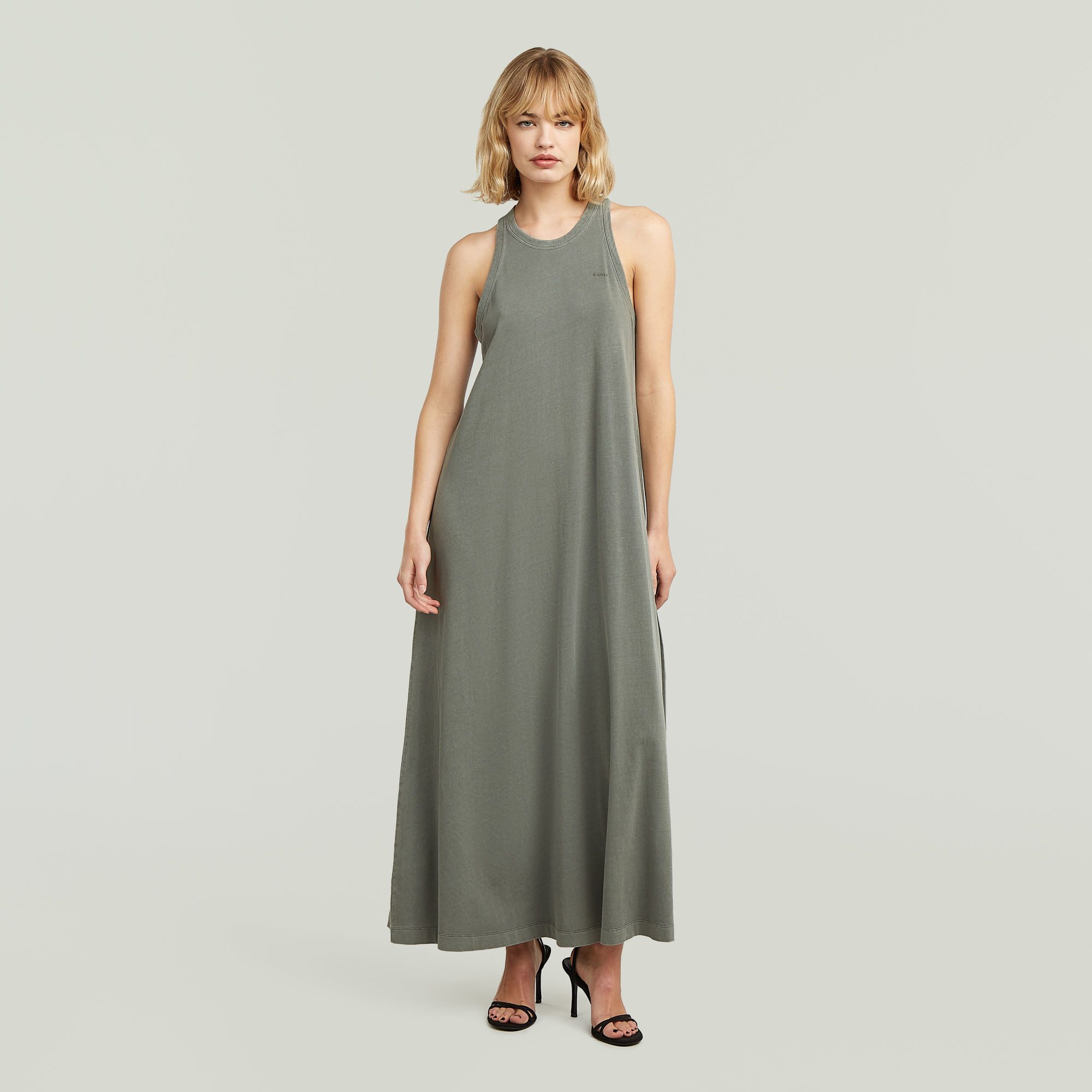 G-STAR Maxikleid Washed Tank Maxi Dress wmn mit Racerback, Baumwolle
