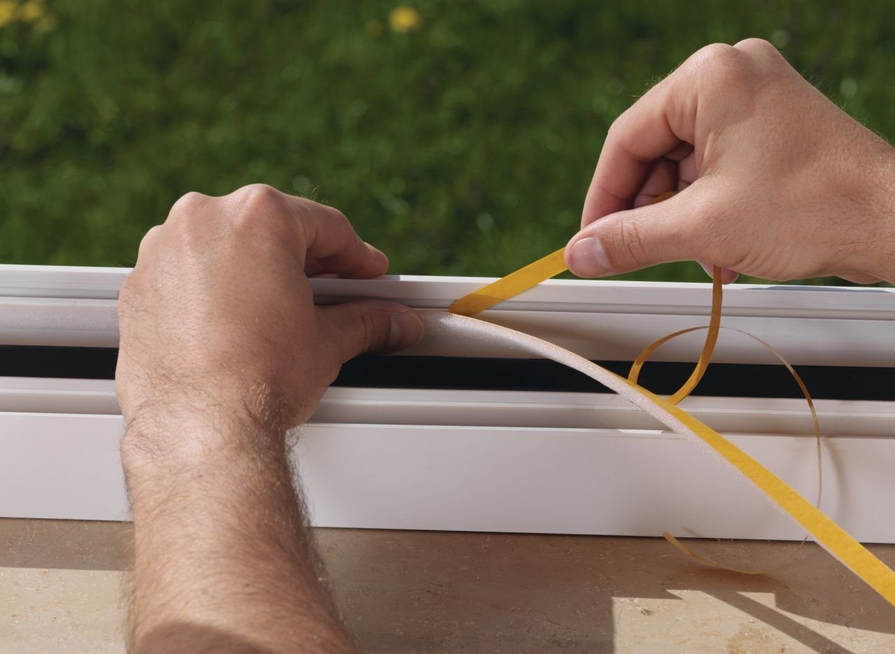 Thumbnail - tesa Türbodendichtung tesa Moll Schaumstoff Fensterdichtung 6 m, weiß