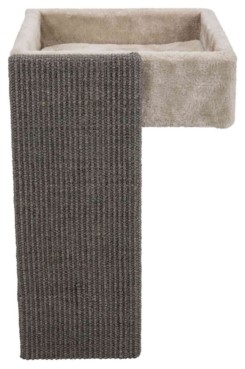 TRIXIE Katzen-Wandregal Bett für Regale mit Kratzbrett - lichtgrau - 33 × 48 × 37 cm