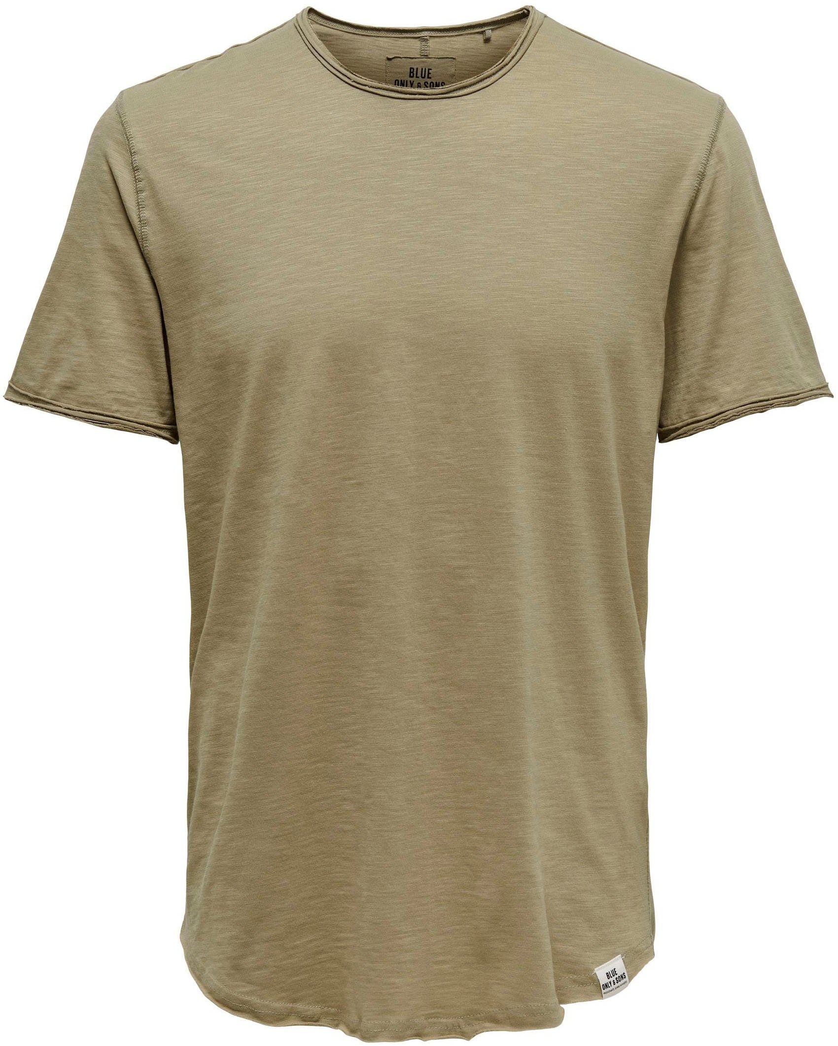 ONLY & SONS T-Shirt BENNE LONGY SS TEE beige