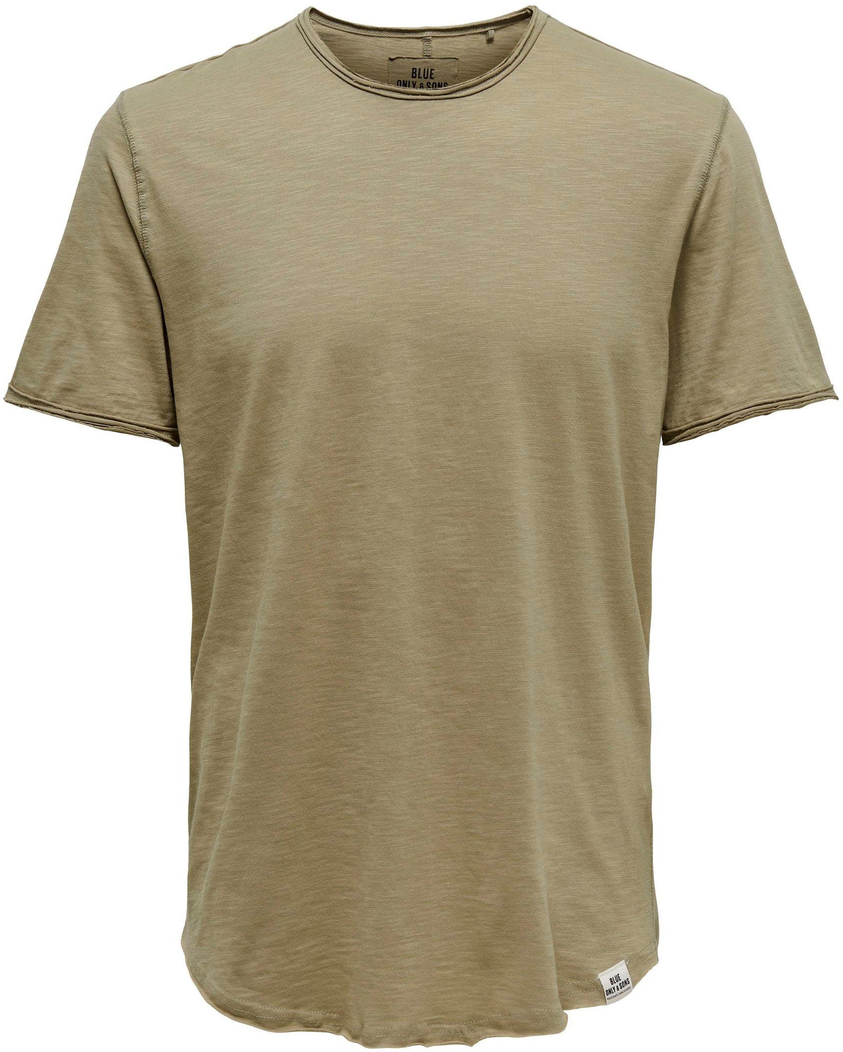 SONS & BENNE SS ONLY TEE LONGY T-Shirt beige