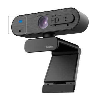 Hama PC Webcam für Laptop PC, Streaming, Chatten mit Mikrofon, Windows Mac Full HD-Webcam (Full HD, Plug & Play, verschließbare Linse, Standfuß, Stativgewinde, drehbar)