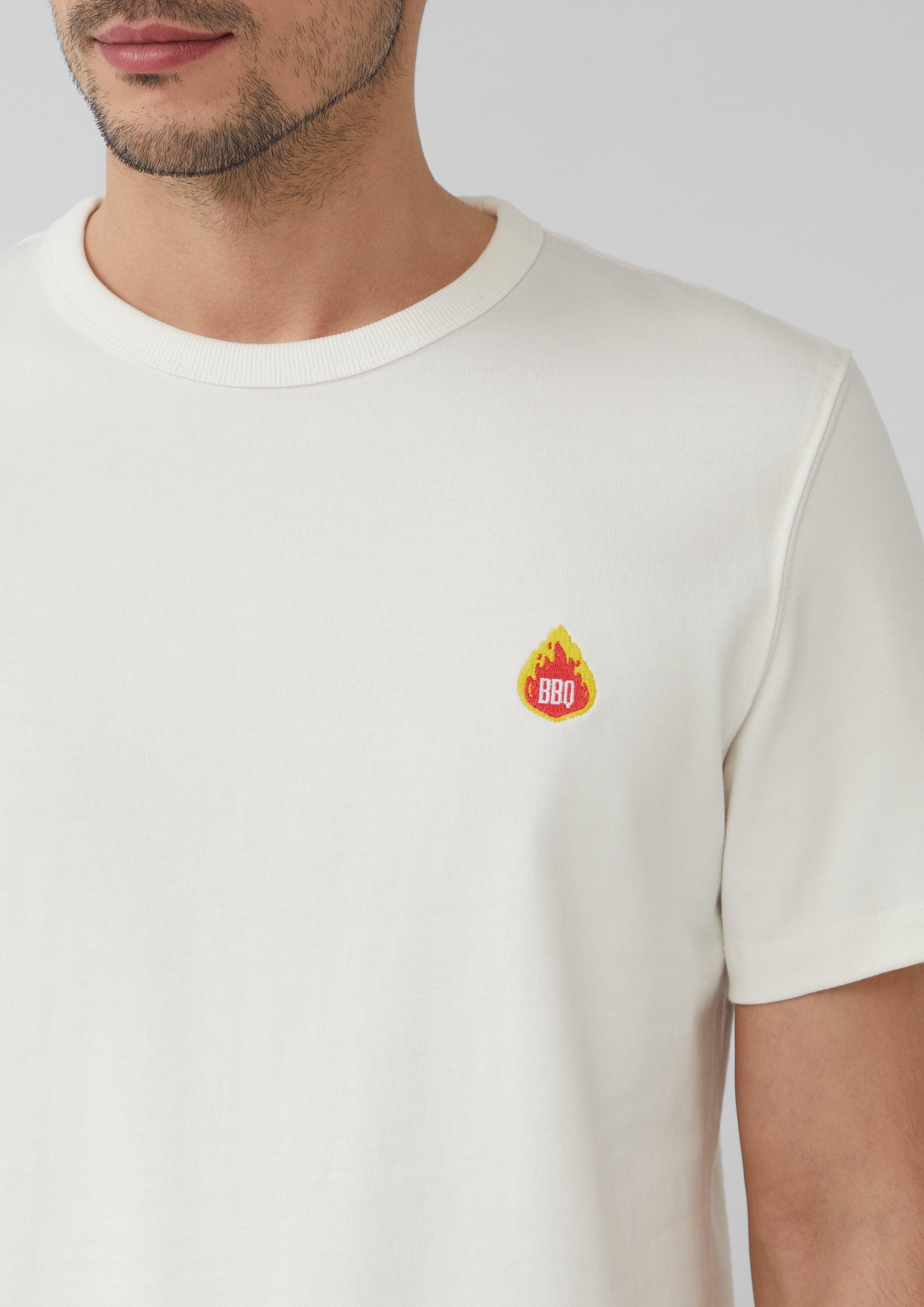 s.Oliver Kurzarmshirt T-Shirt mit Grill-Motiv günstig online kaufen