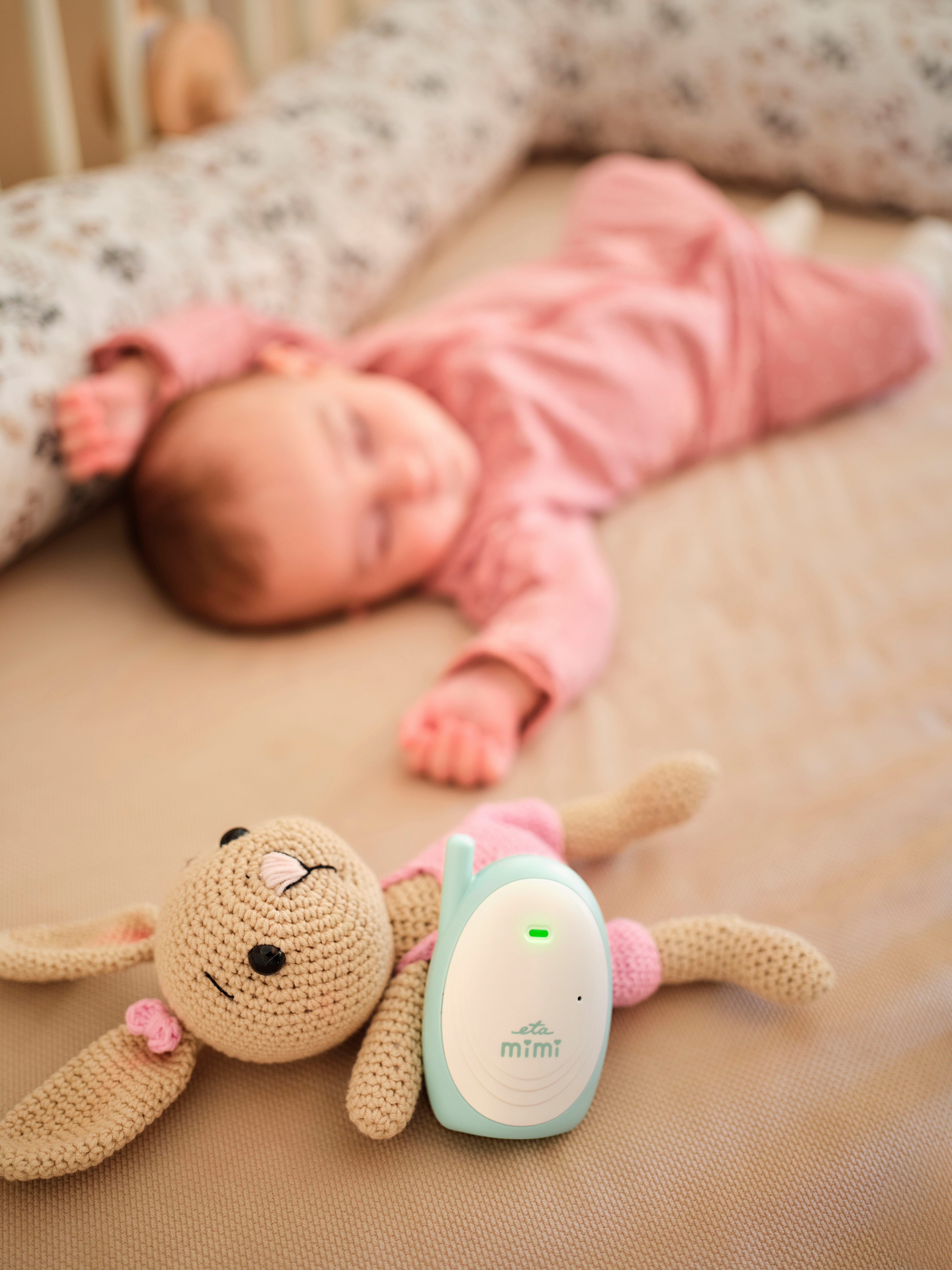 eta Babyphone Babyphone ETA Mimi, Reichweite von bis zu 300m, LED-Anzeige