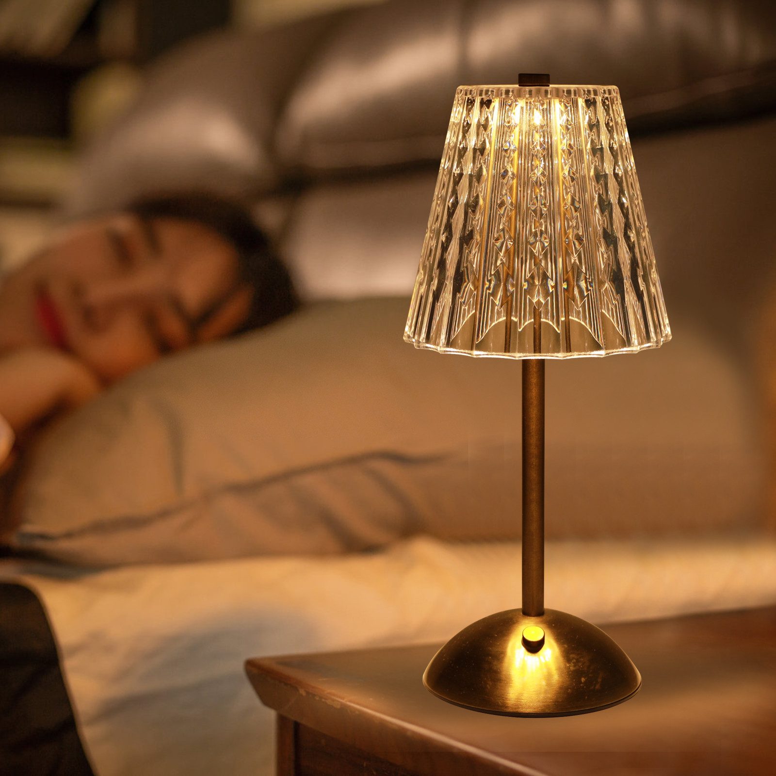 BlingBin LED Tischleuchte Nachttischlampe Kabellos, Touch Dimmbar Tischleuc günstig online kaufen