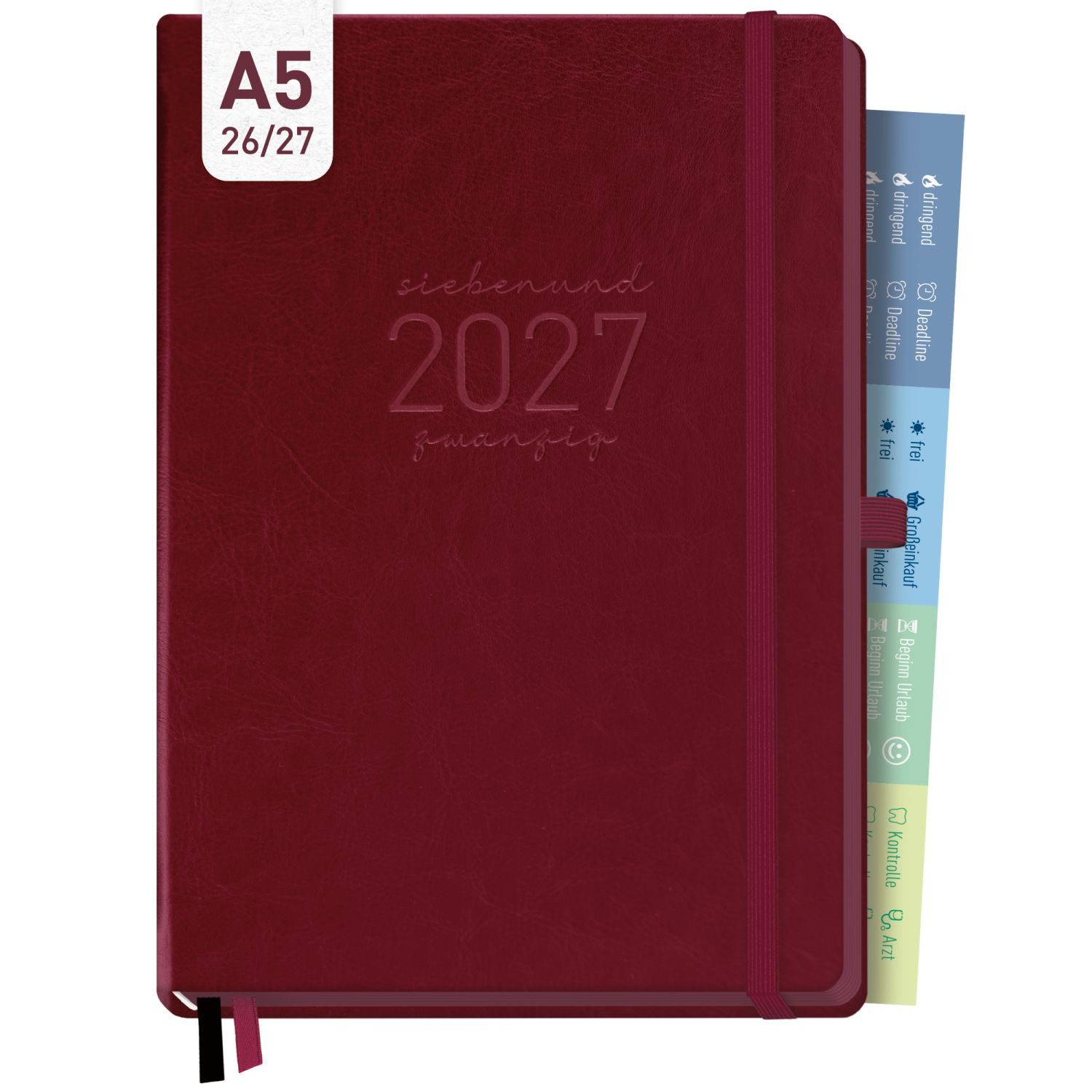 Häfft Terminkalender Chäff-Timer Deluxe 2026/2027 / 17 Monate / A5