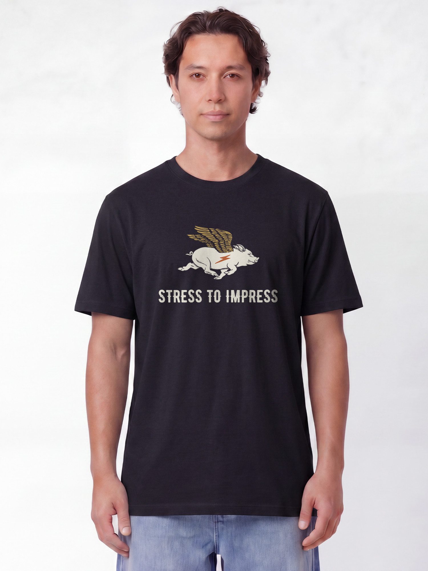wat? Apparel T-Shirt Stress to impress