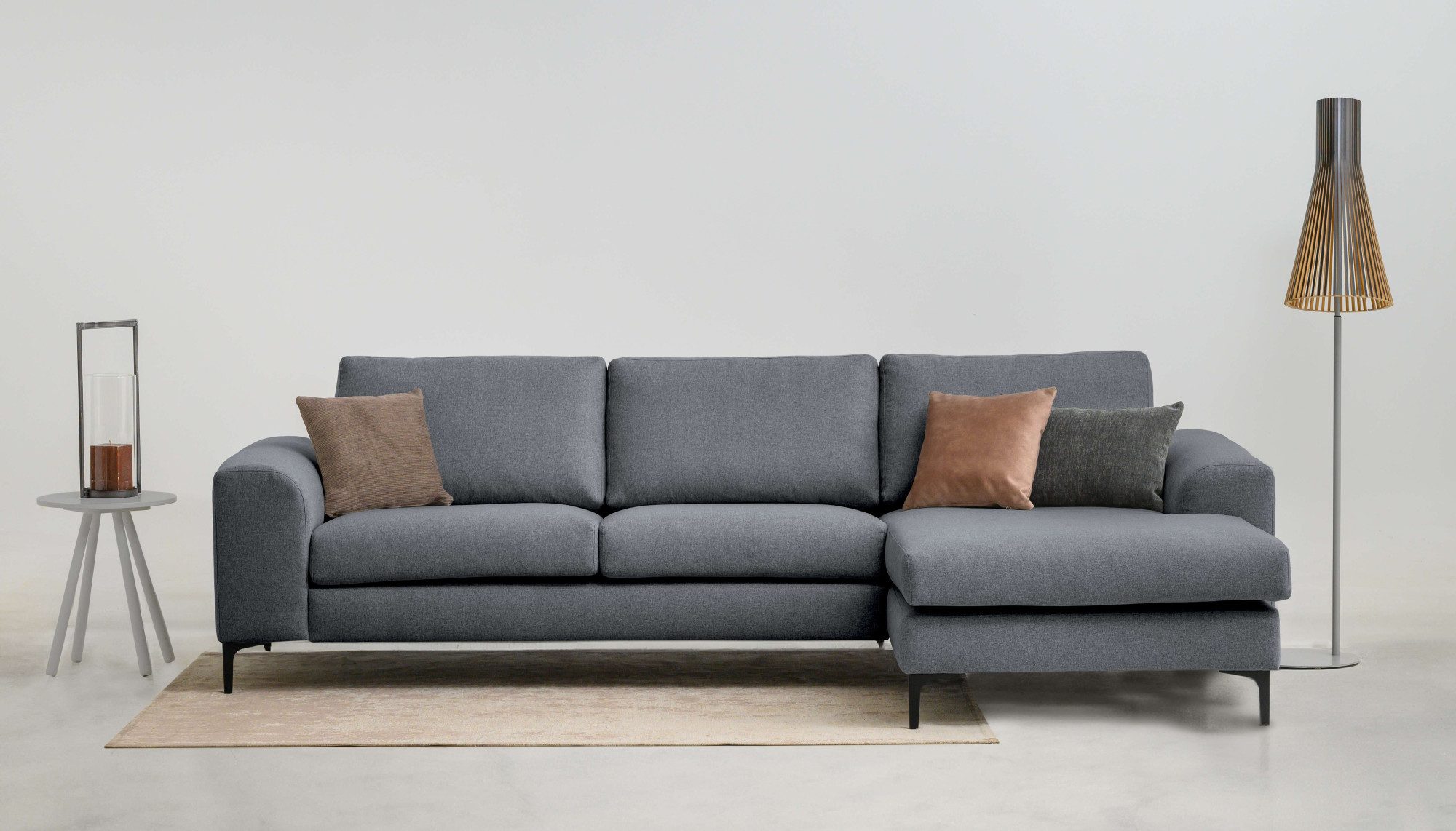 OTTO home Ecksofa Henry, L-Form, Breite 294 cm, mit Metallbeinen, Wellenunterfederung, wasserabweisender Stoff
