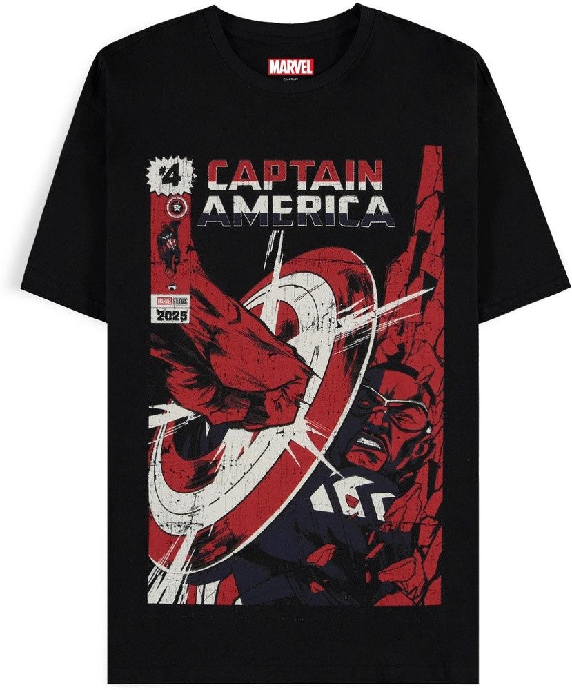 Captain America T-Shirt Captain America - Retro Men's Short Sleeved T-shirt