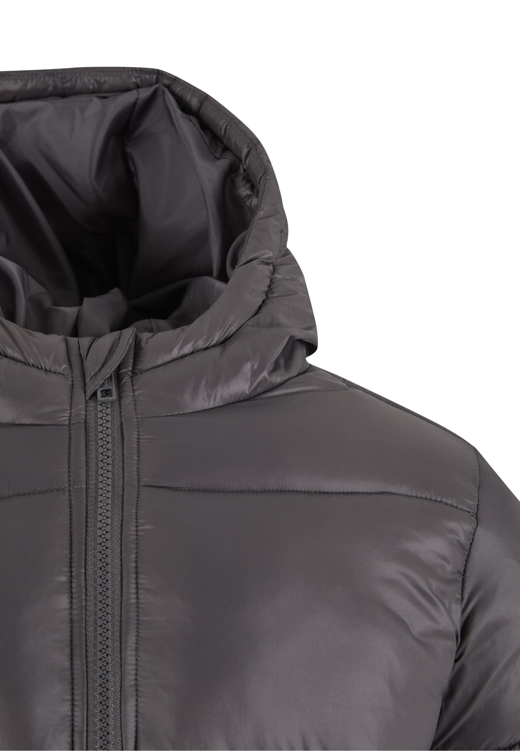 URBAN CLASSICS Winterjacke Urban Classics Boys Shiny Puffer Jacket With Hood (1-St)