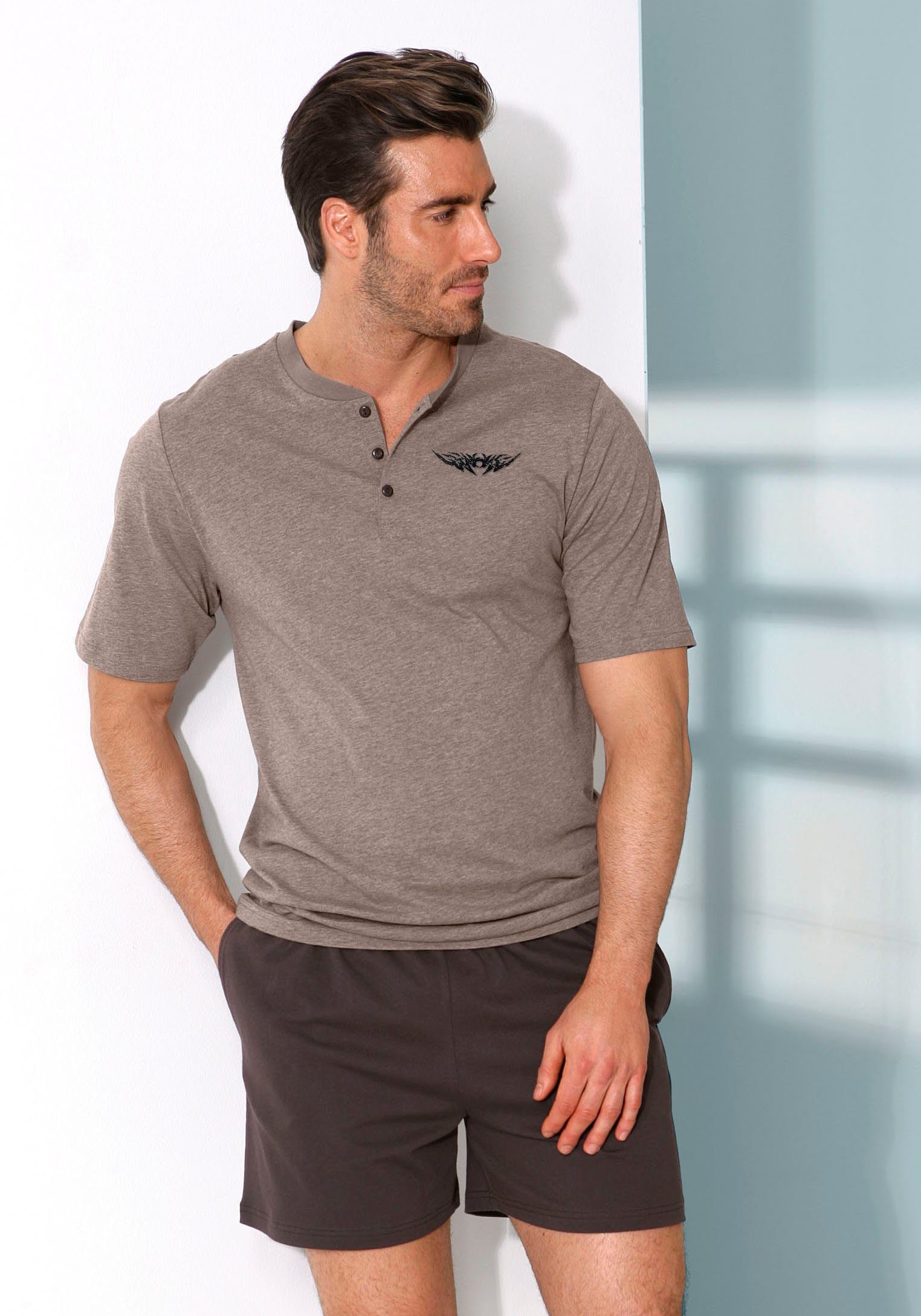 AUTHENTIC LE JOGGER Pyjama kurzer Schlafanzug für Herren (2 tlg., 1 Stück) günstig online kaufen