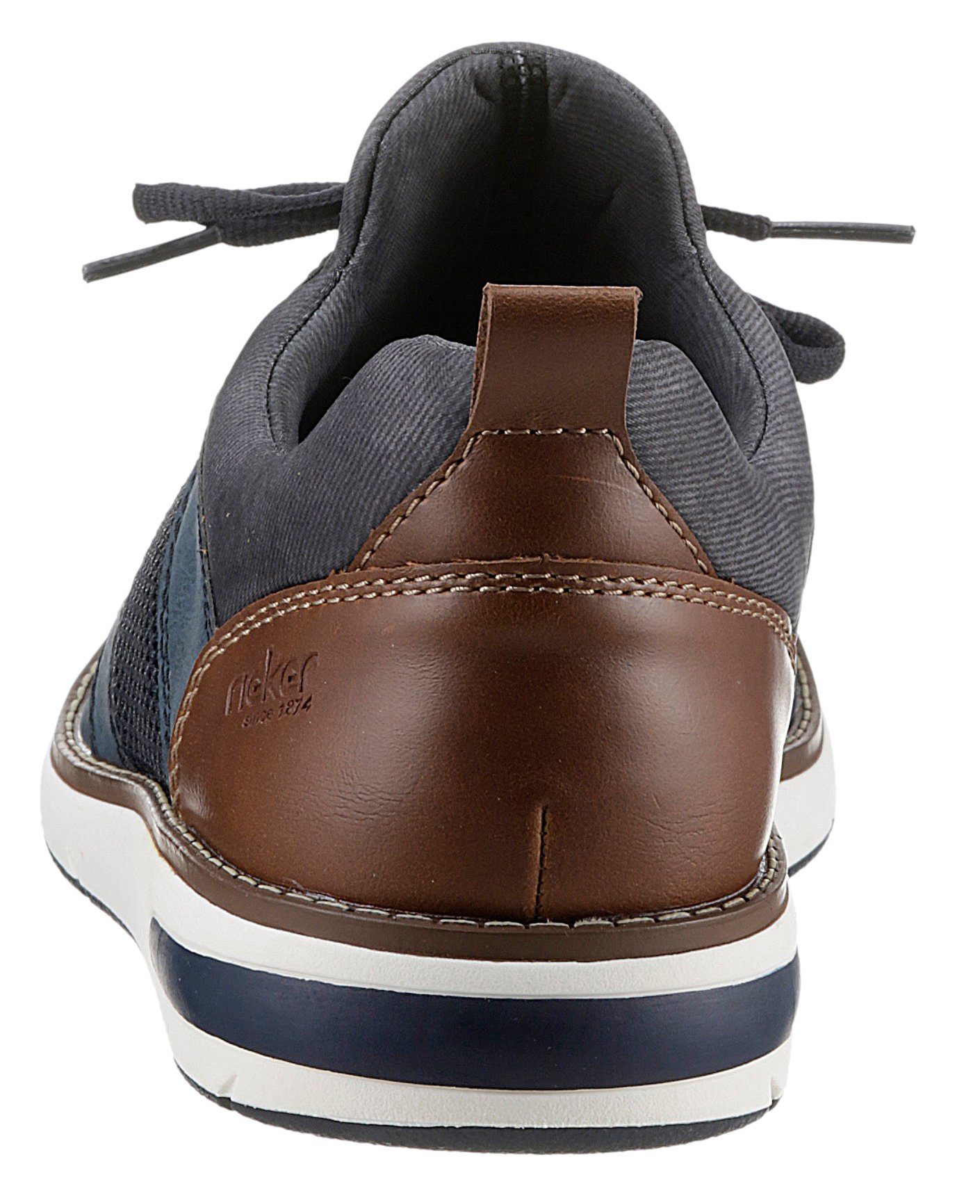 Rieker Slip-On Sneaker Slipper, Freizeitschuh, Halbschuh mit modischer Laufsohle