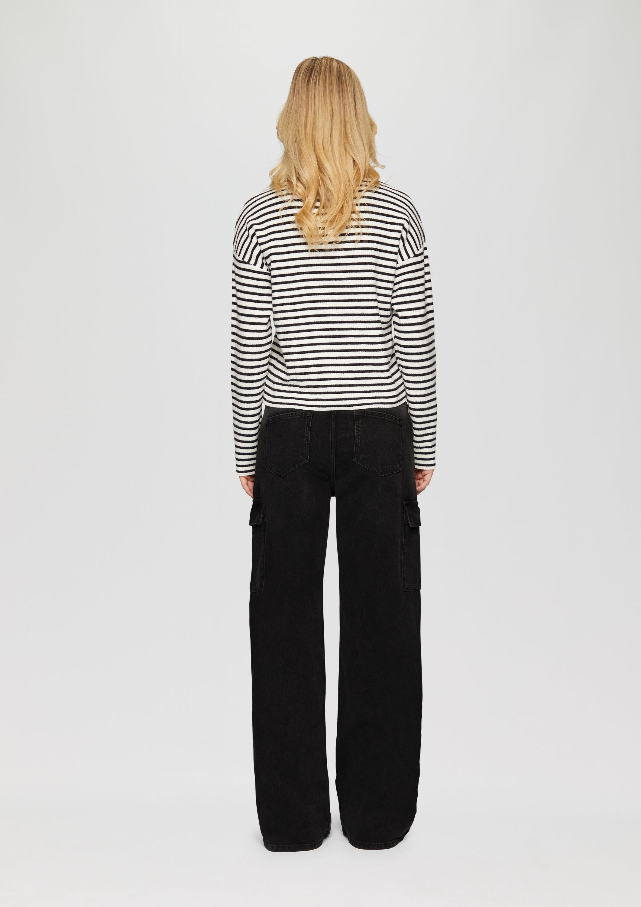 s.Oliver Weite Jeans Jeans-Hose SURI Jeans Suri / Regular Fit / Mid Rise / Wide Leg / mit Cargotaschen