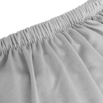 Hussen-Set Stretch-Sofahusse Grau Polyester-Jersey, furnicato