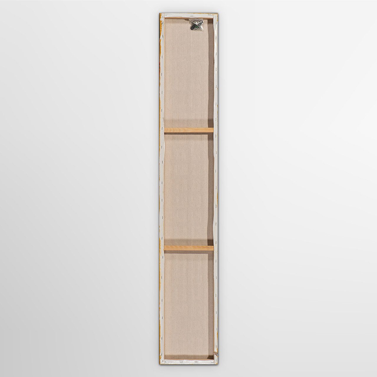 ArtUniverse Gemälde Schlanke Komposition Sandfarbene Farbfelder 25 x 150 cm, Abstrakt