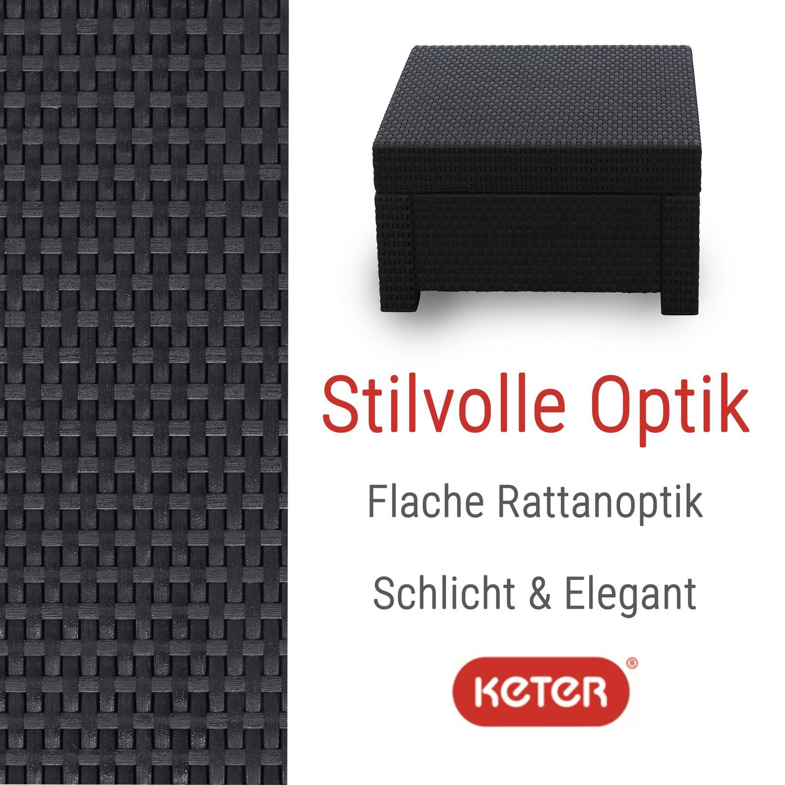 Keter Gartentisch Provence Tisch anthrazit, wetterfest günstig online kaufen