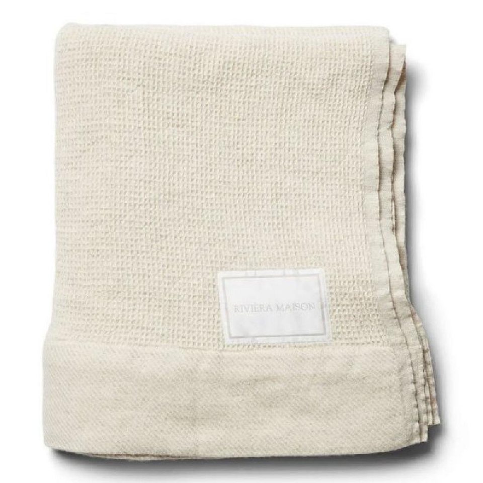 Wohndecke Tagesdecke Plaid Pergamon Throw Beige (170x130cm), Rivièra Maison