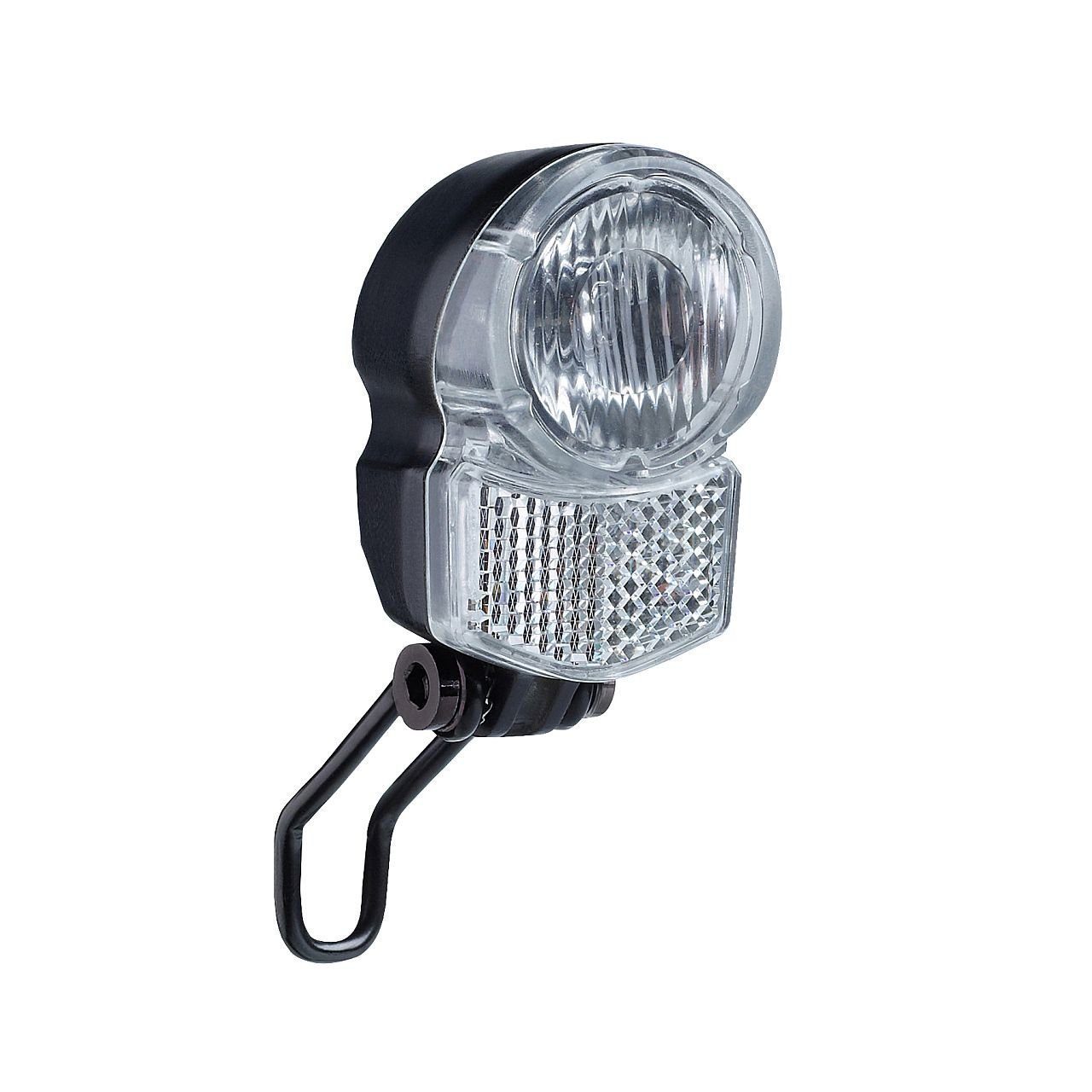 Fahrrad-Frontlicht Scheinwerfer 25 Lux E Bike 6 Volt UniLedPro Halter Reflektor schwarz