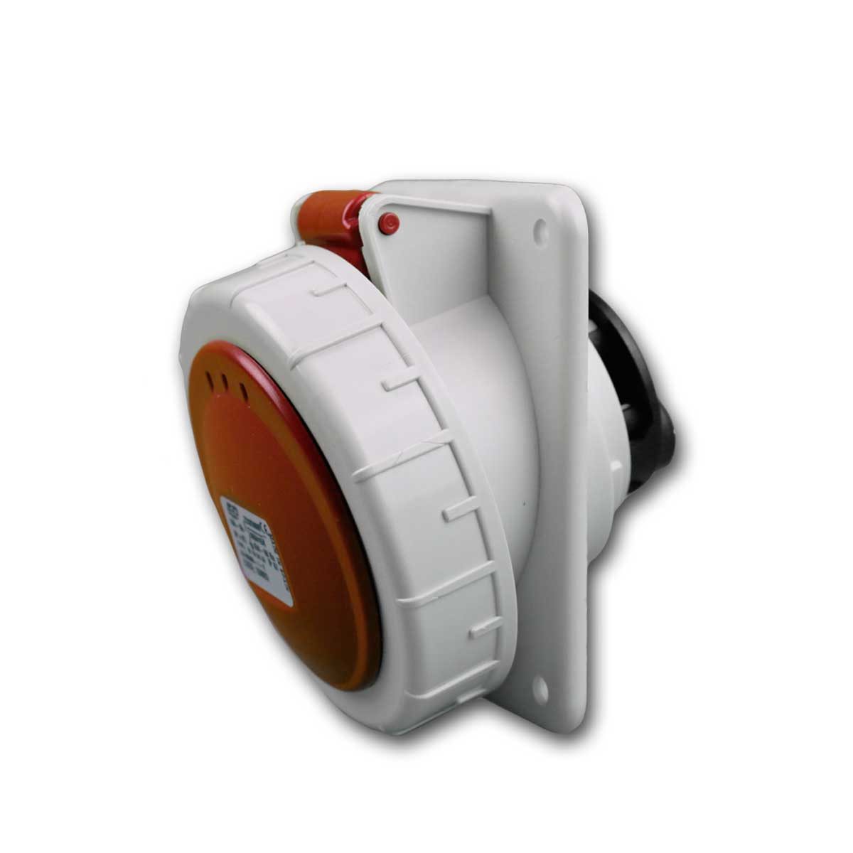 IDE CEE-Kupplung CEE-Einbausteckdose IP67, 16A rot Steckdose