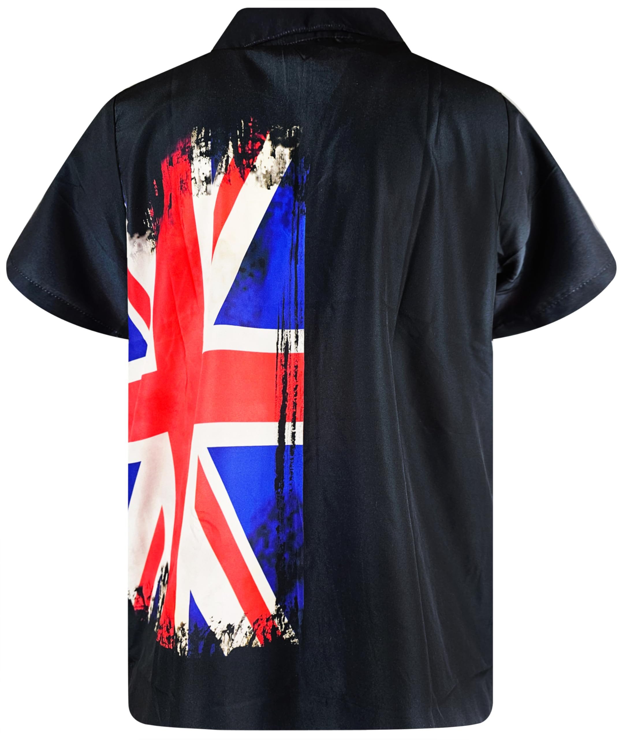 King Kameha Hawaiihemd Flag UK Funky Hawaii-Hemd Herren Kurzarm Front-Tasch günstig online kaufen