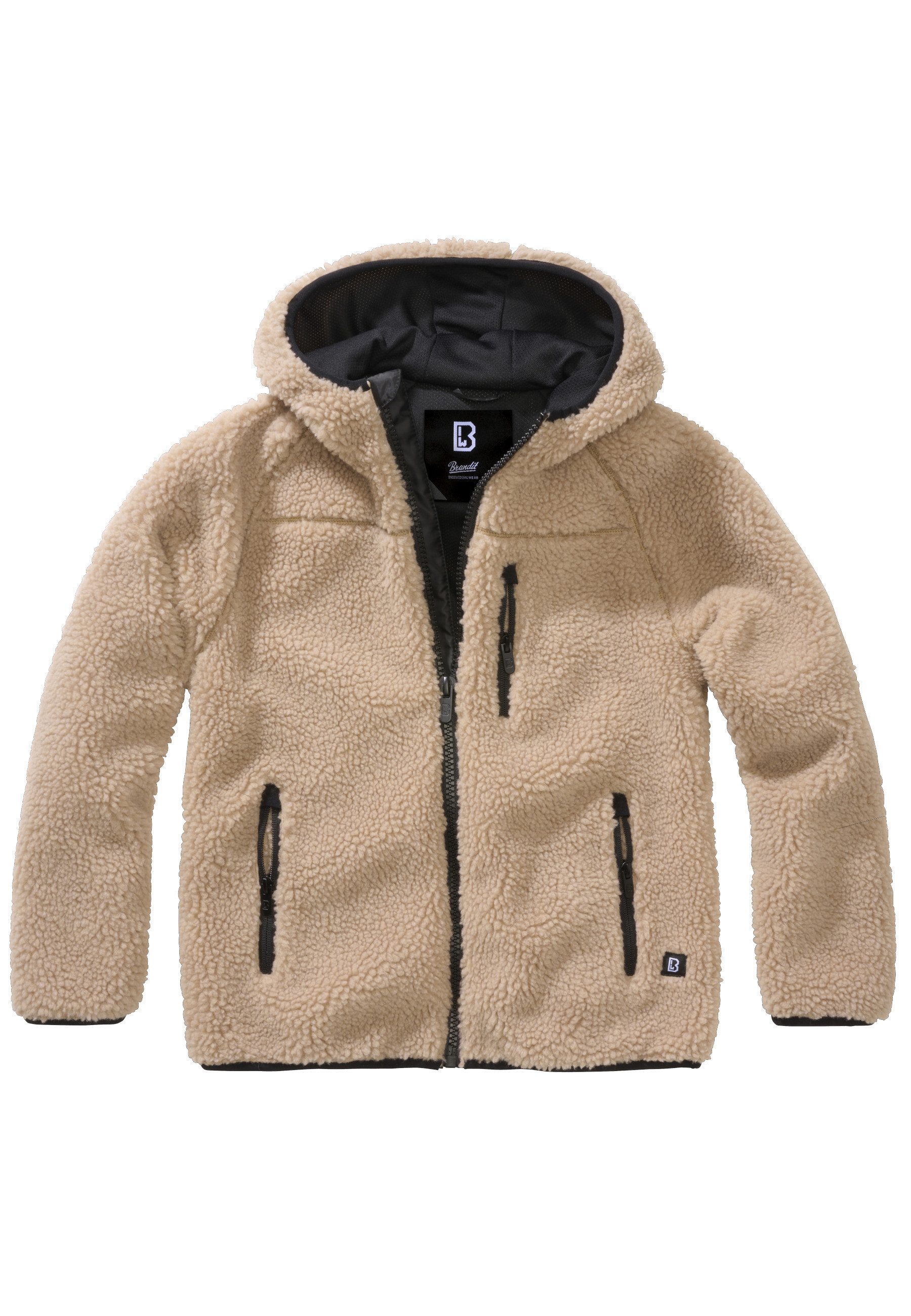 Brandit Allwetterjacke Brandit Damen Kids Teddyfleecejacket Hood (1-St)