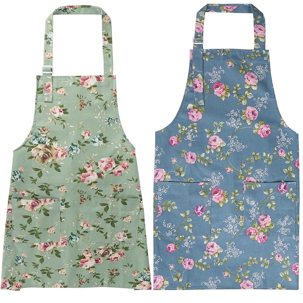 Coonoor Kochschürze Blumenschürze blühende,Verstellbar Schürze,Kochschürze, günstig online kaufen