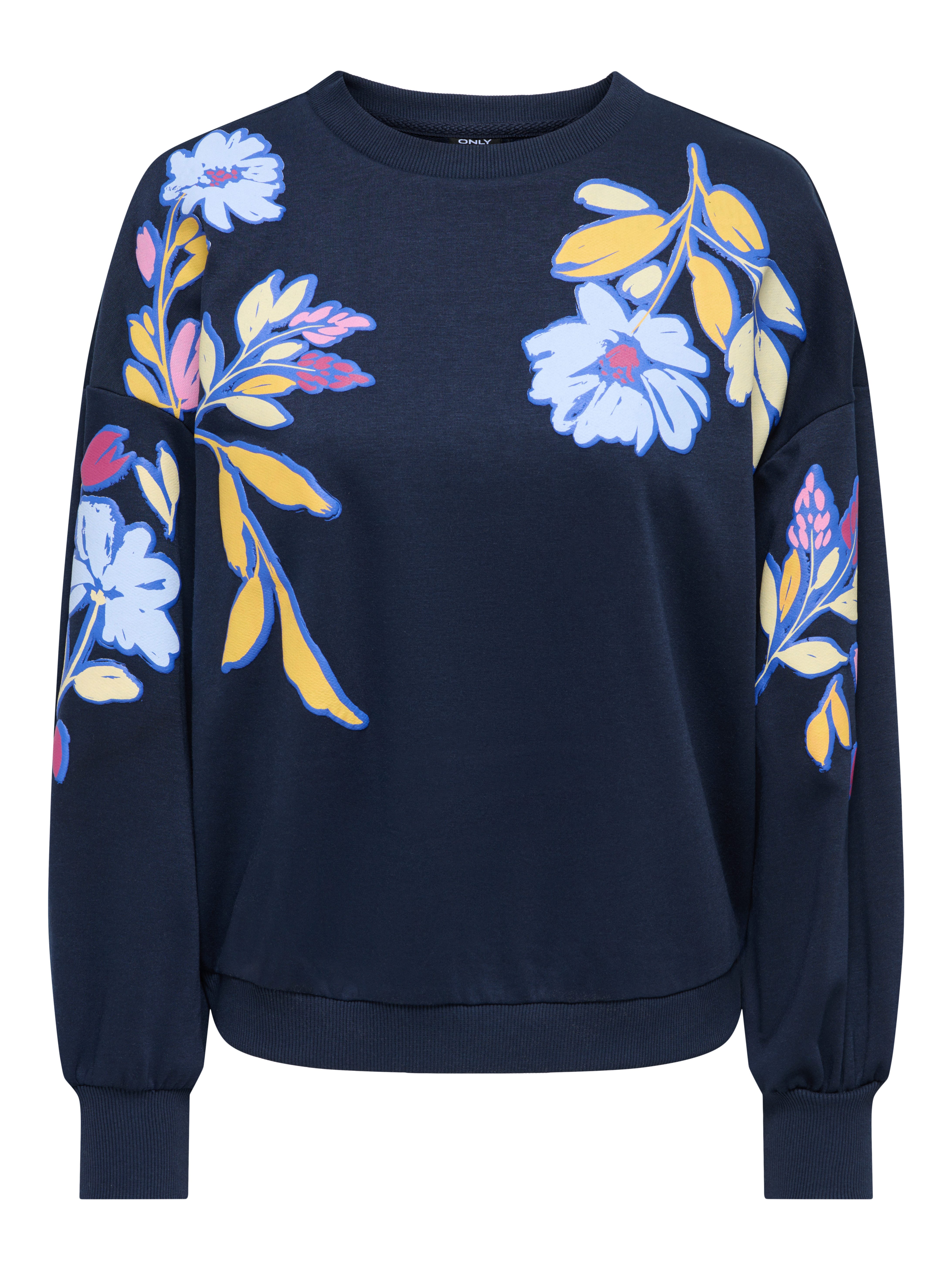 ONLY Sweatshirt ONLBROOKE L/S O-NECK FLOWER SWT