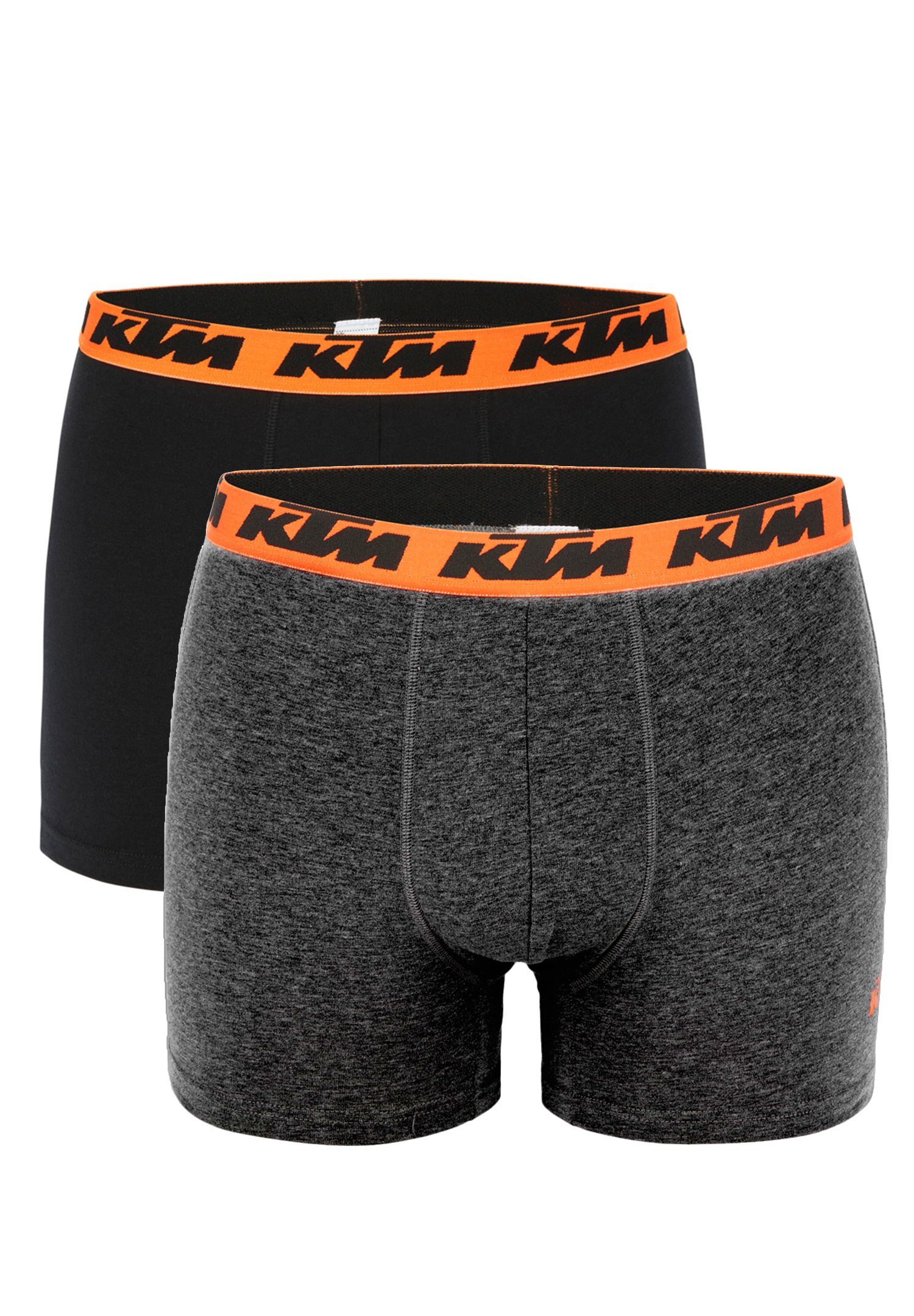 Boxershorts Boxer Grey Cotton Black2 Man (2-St) Pack KTM X2 / Dark