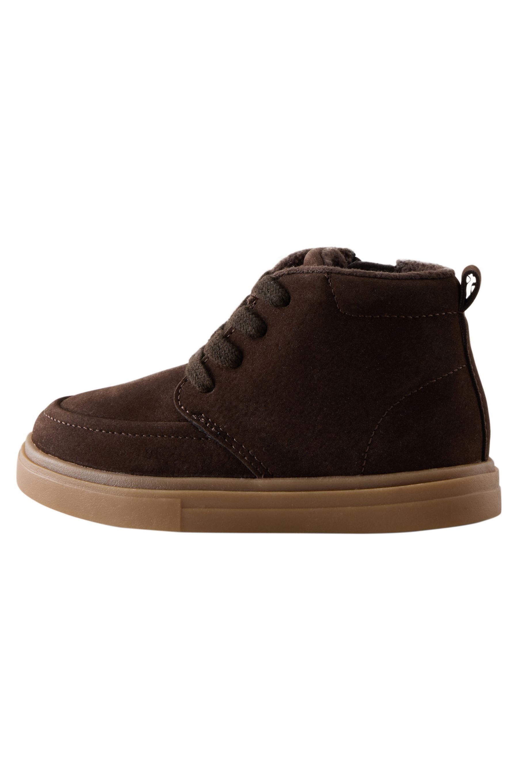 Next Warm gefütterte Schnürstiefel, weite Passform Schnürstiefel