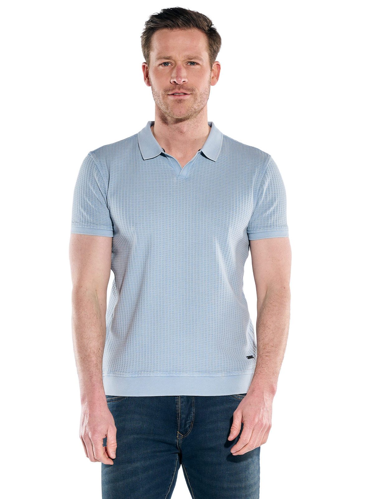 Engbers Poloshirt Herren Poloshirt, Hellblau