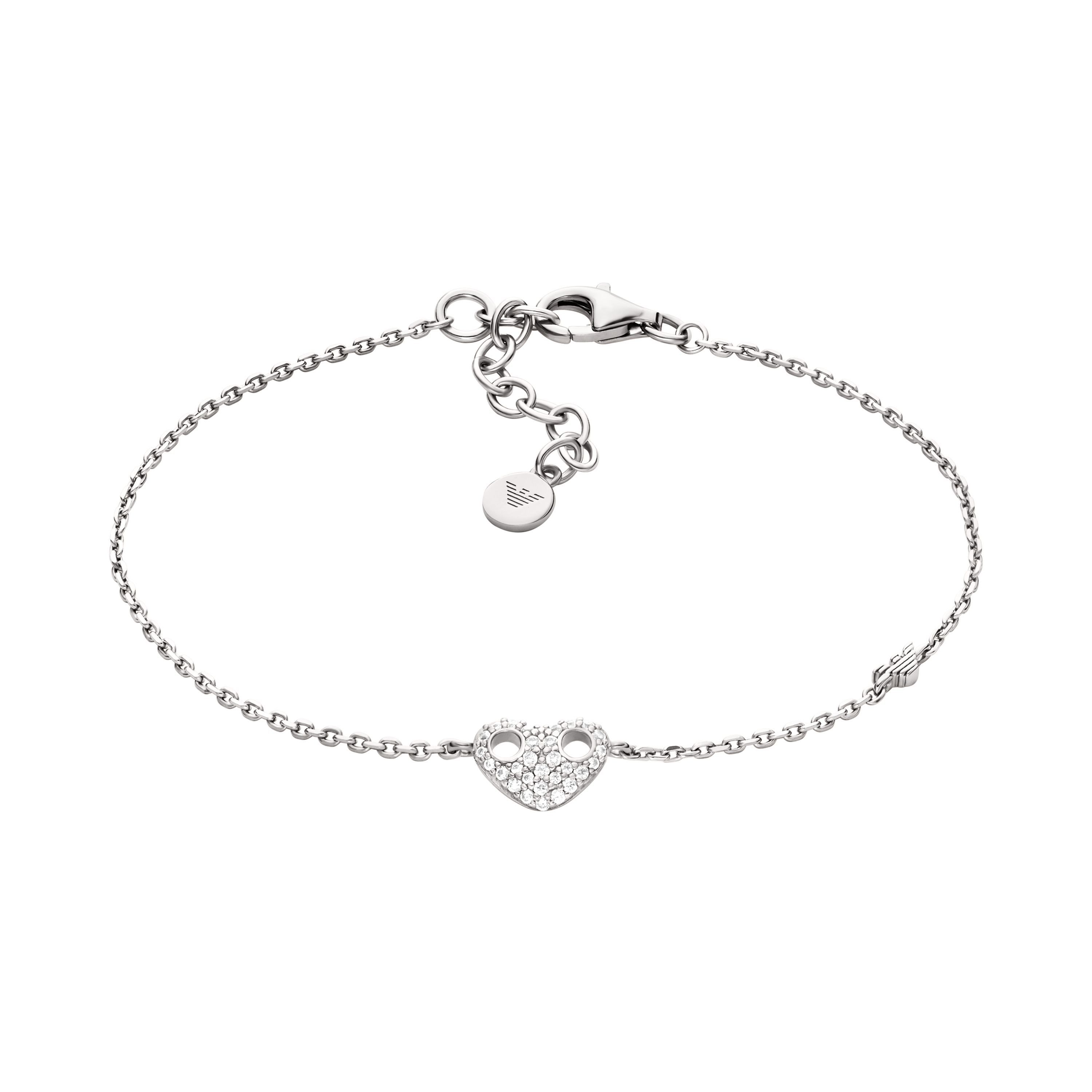 Emporio Armani Armband Schmuck Geschenk Silber 925 SENTIMENTAL Herz, mit Zirkonia (synth)