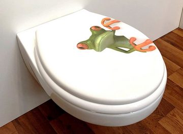 ADOB WC-Sitz Frosch, Absenkautomatik, zur Reinigung abnehmbar