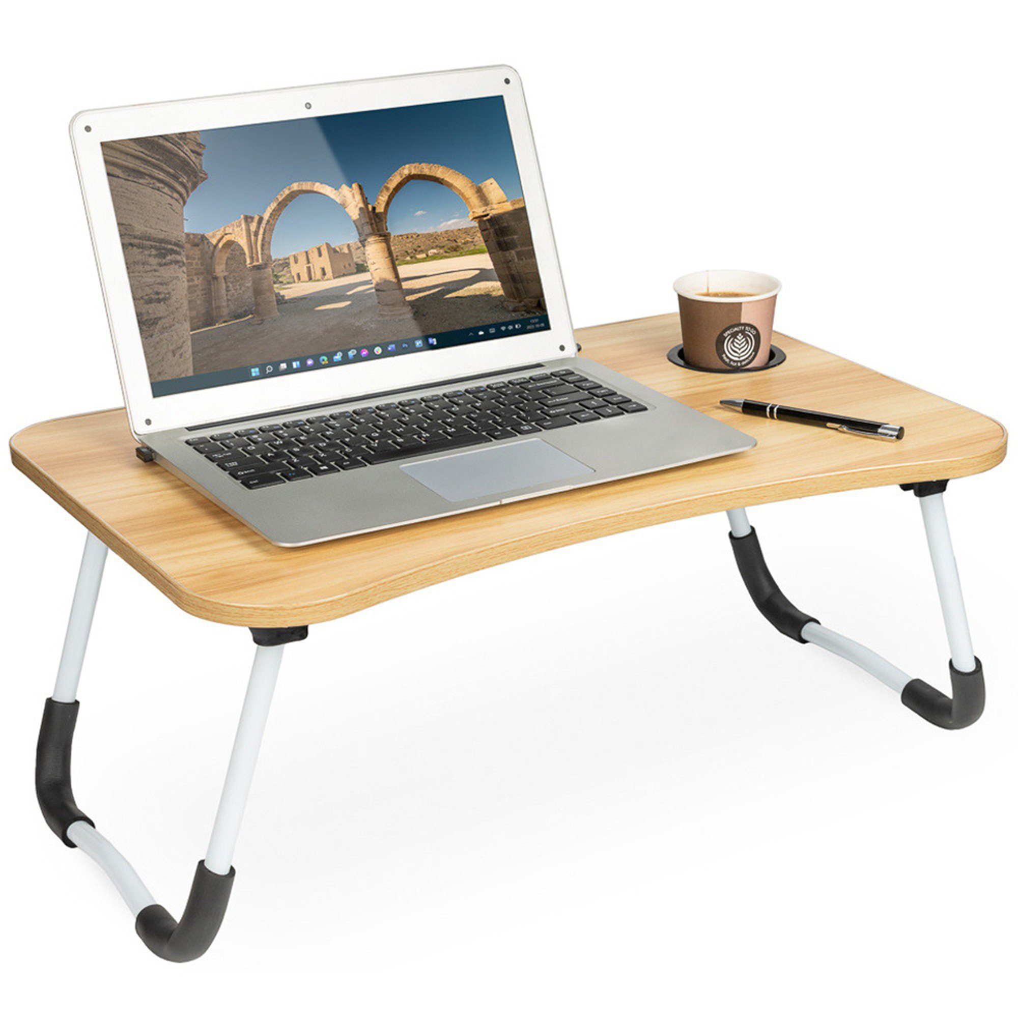 TSB Laptoptisch Laptop, Faltbar Tisch Bett, Notebooktisch Beistell, Betttisch Laptoptisch Werk Tablet,