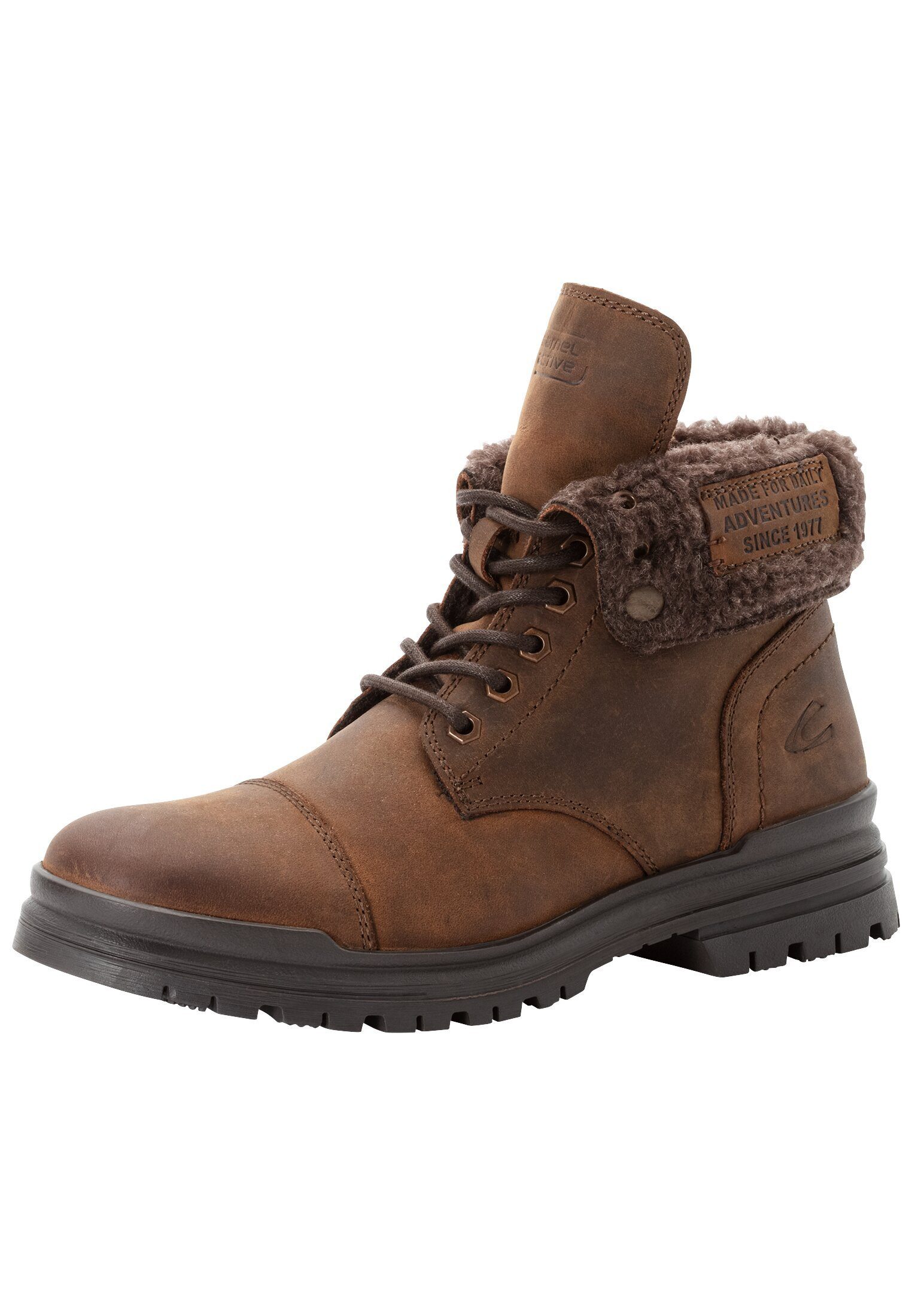 camel active Schnürschuhe mit Teddyfutter Schnürschuh