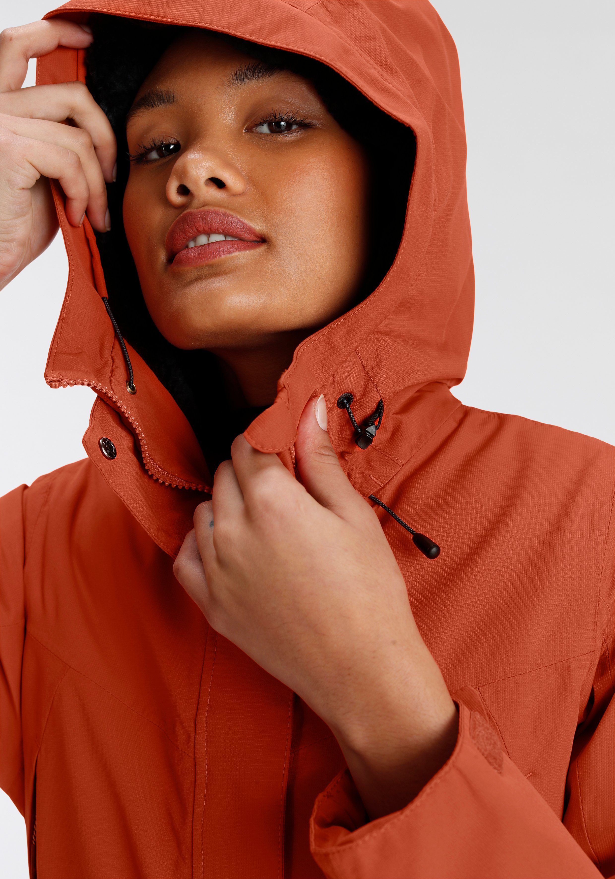 Parka Icepeak & Winddicht PINESDALE orange Wasserabweisend Atmungsaktiv &