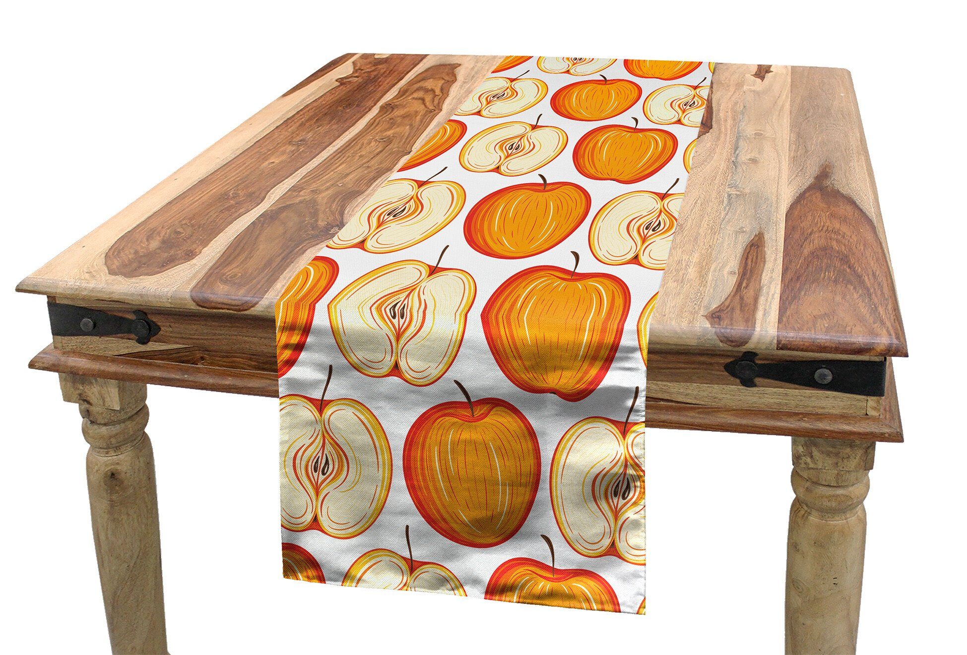 Farben Dekorativer Apfel Tischläufer, Artikel Küche Tischläufer Esszimmer Abakuhaus Fruity Rechteckiger Warmen