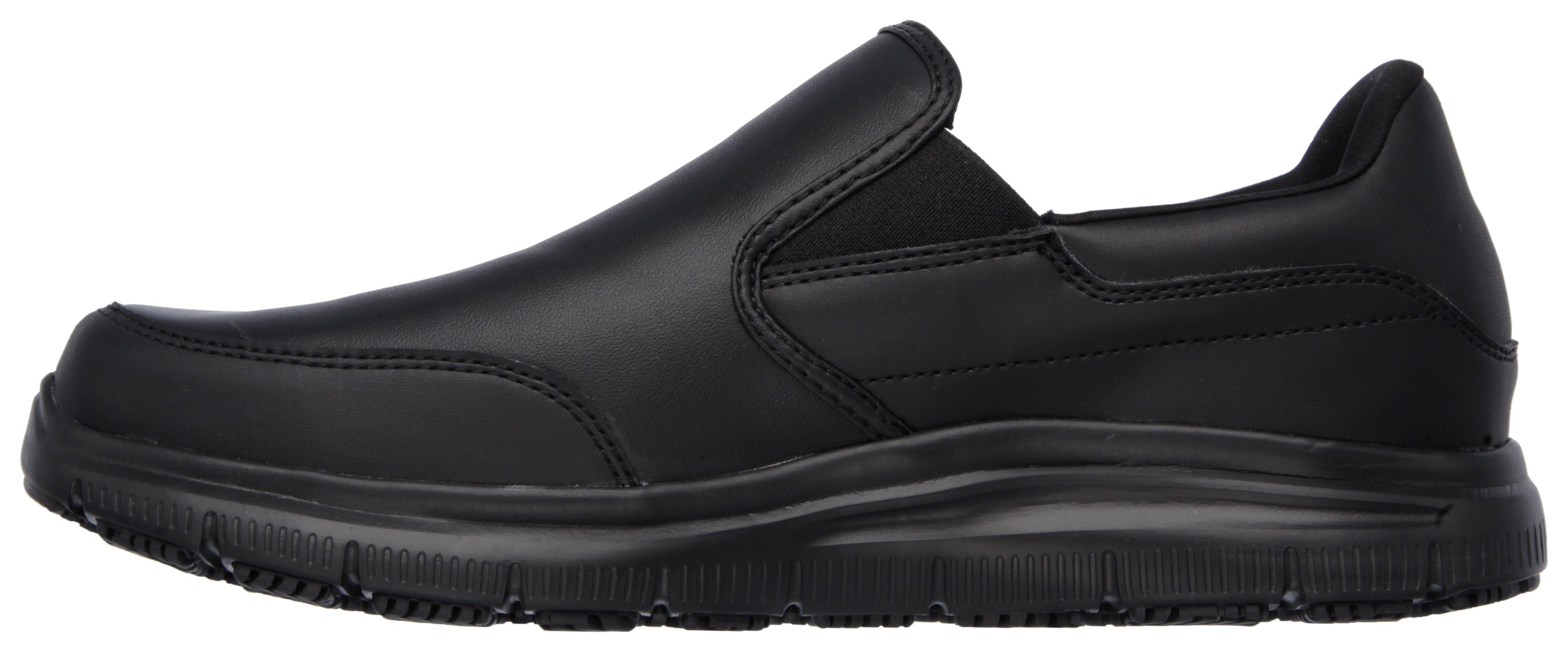 Skechers FLEX ADVANTAGE SR Berufsschuh Slipper für Gastronomie, Pflege, Krankenhaus mit Stretcheinsatz