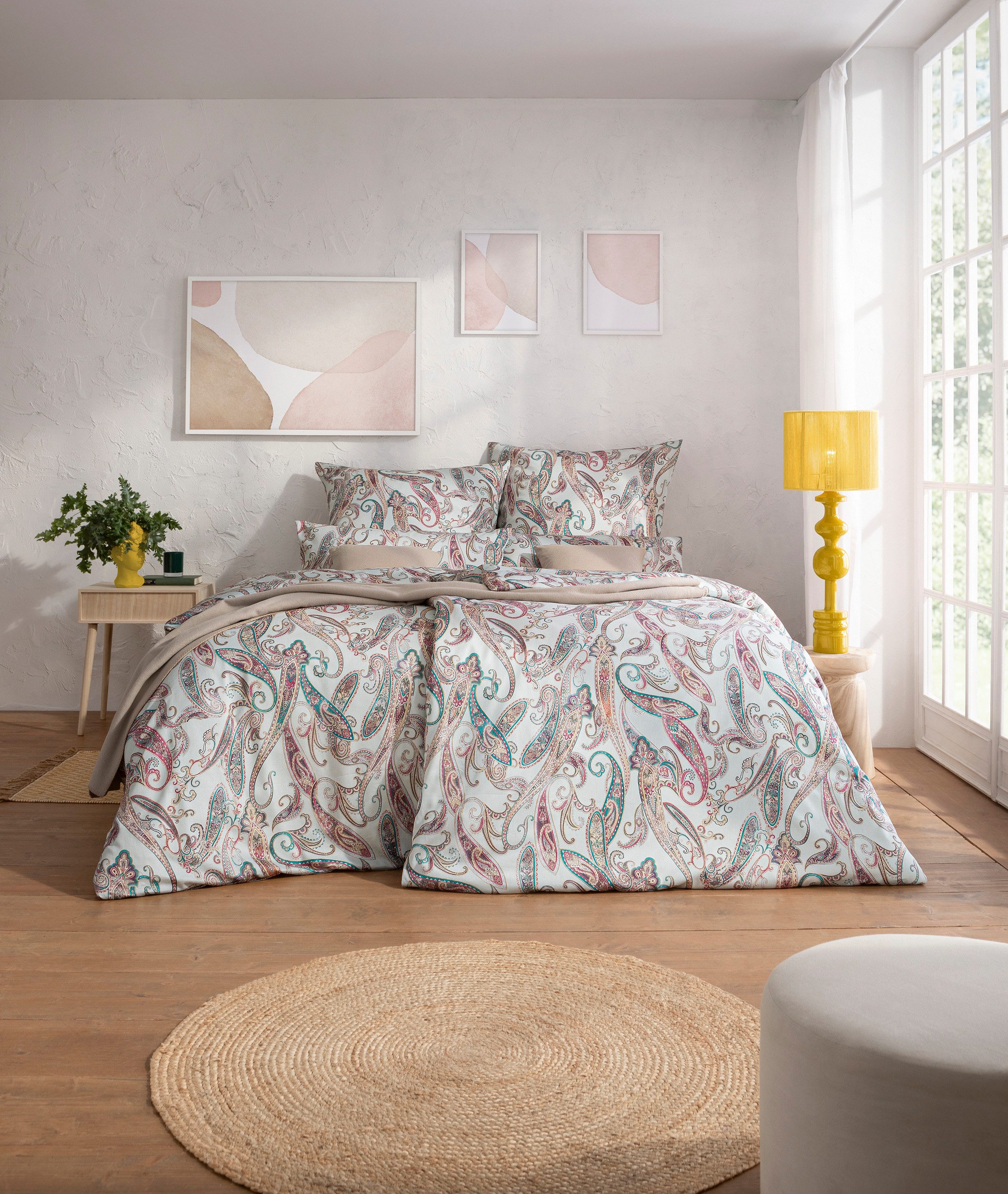 Estella Bettwäsche Mako Satin Adora 135x200+Kissen günstig online kaufen