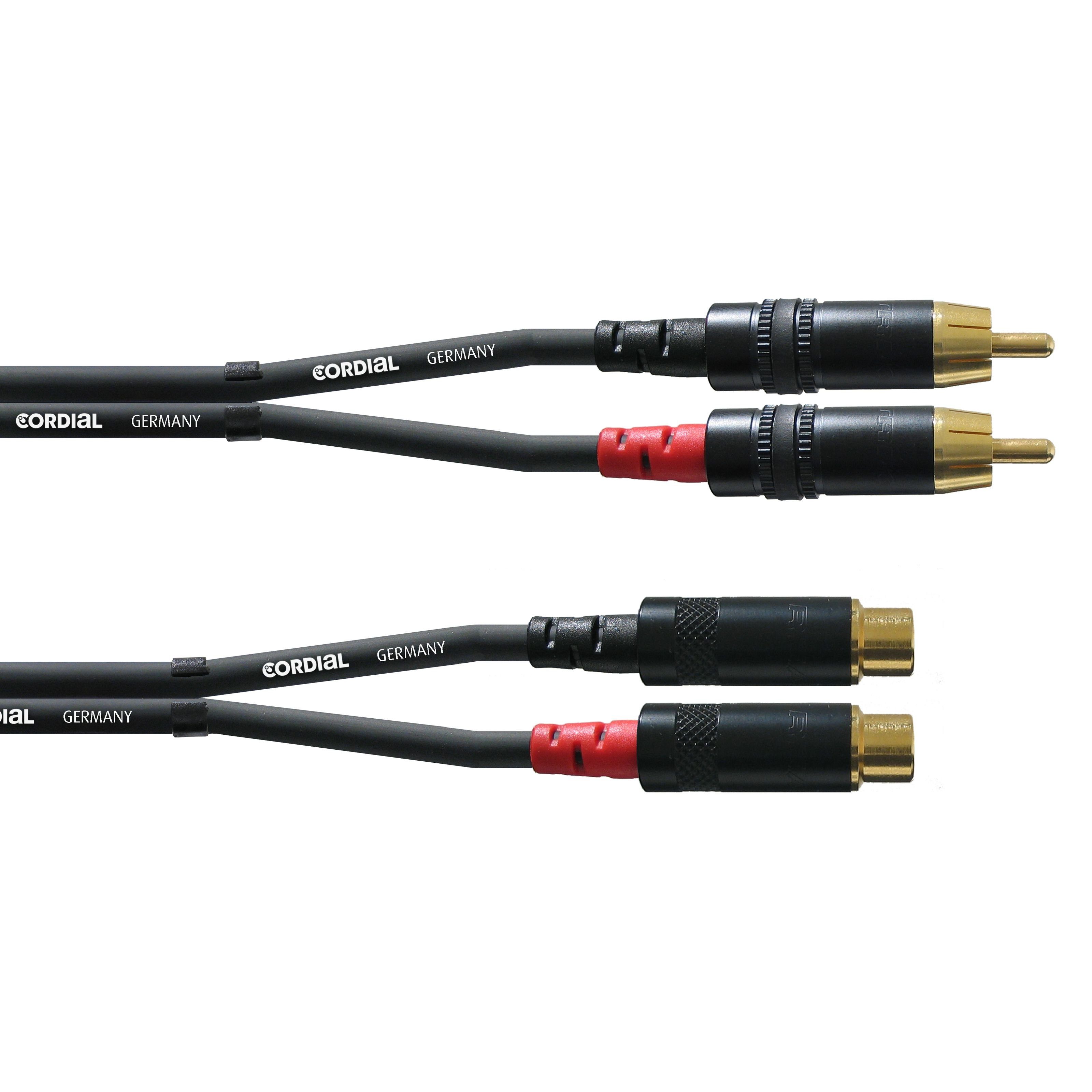 Cordial Audio-Kabel, CFU 1.5 CE Cinch Verlängerung 1,5m - Audiokabel