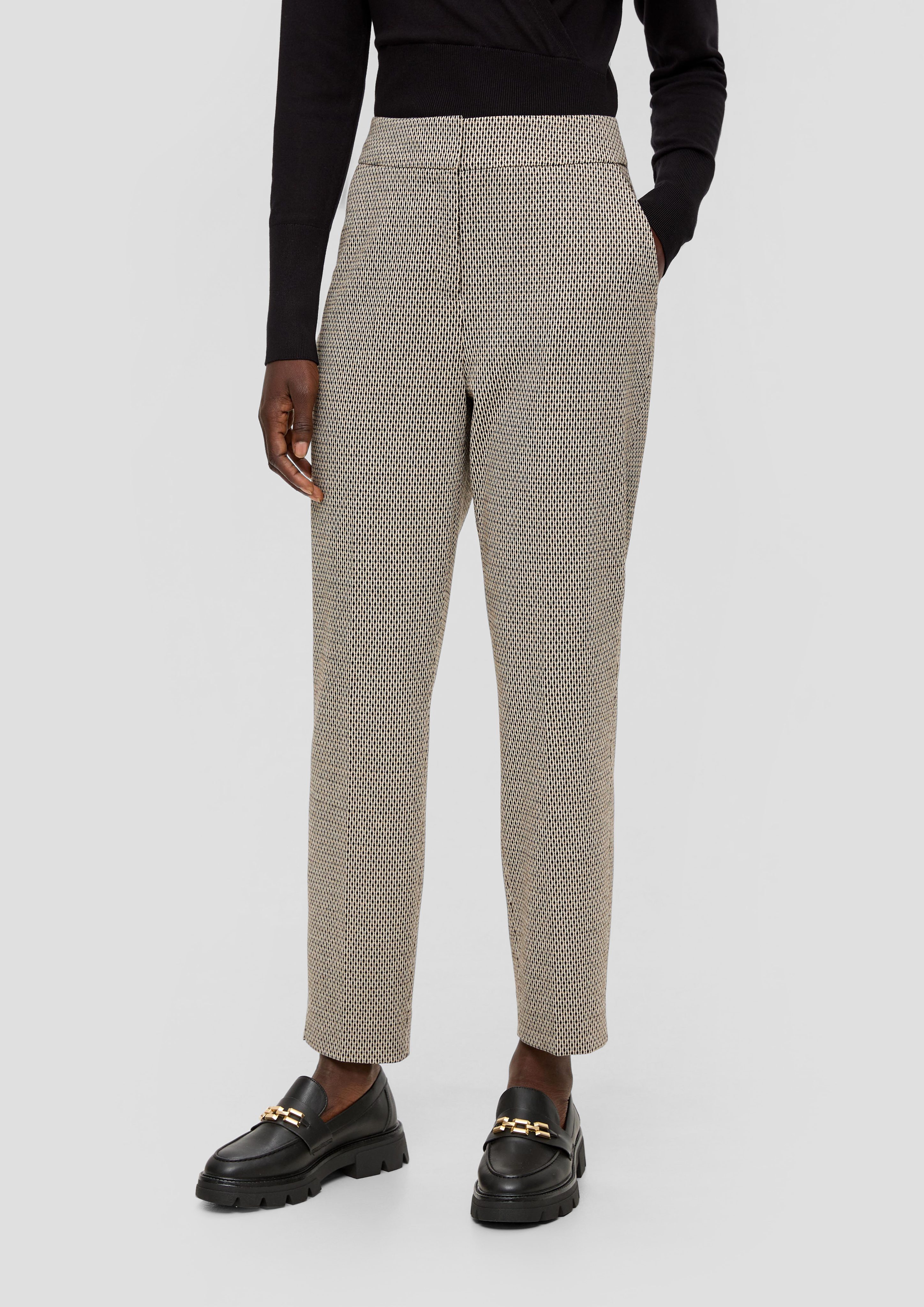 7/8-Hose Slim: Hose aus Viskosestretch