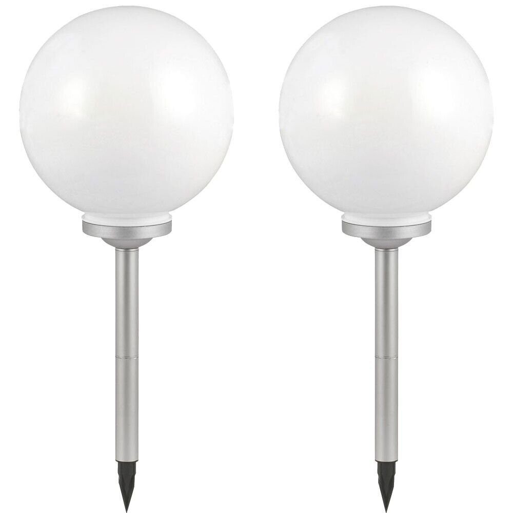 etc-shop LED Gartenleuchte, LED-Leuchtmittel fest verbaut, Solarleuchte Kugel Garten Kugelleuchte Solar LED Gartendeko