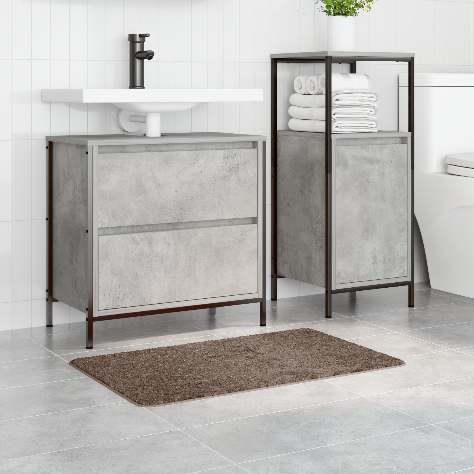 vidaXL Badematte Badematte Rechteckig Braun 50x80 günstig online kaufen