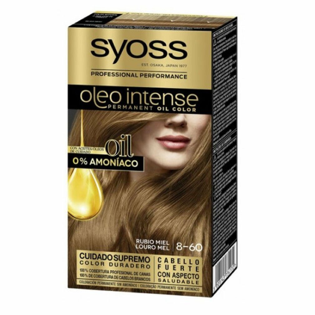 Syoss Mascara Oleo Intense Permanent Hair Color 8-60 Honey Blonde