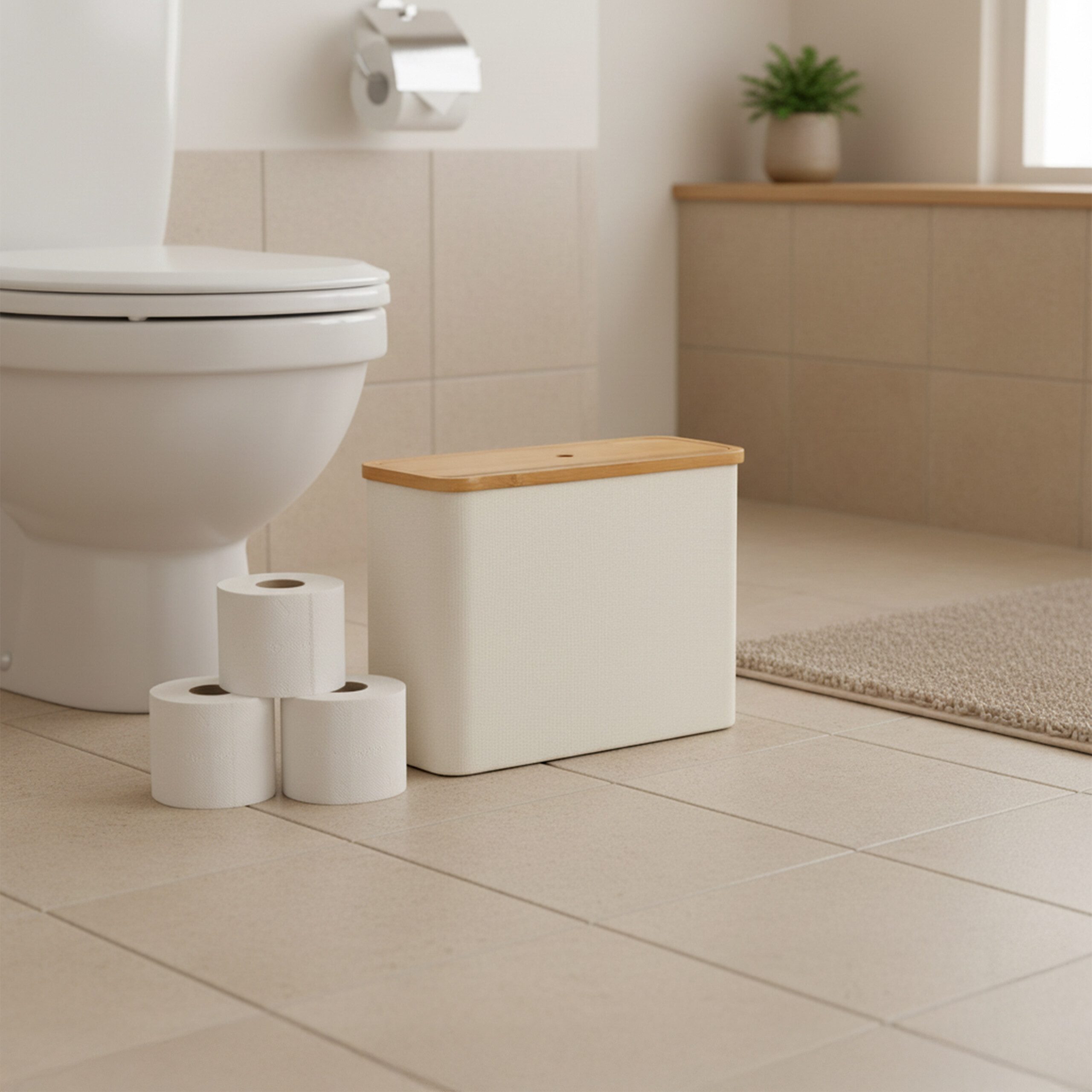 relaxdays Toiletten-Ersatzrollenhalter Toilettenpapier Aufbewahrung 12 Roll günstig online kaufen