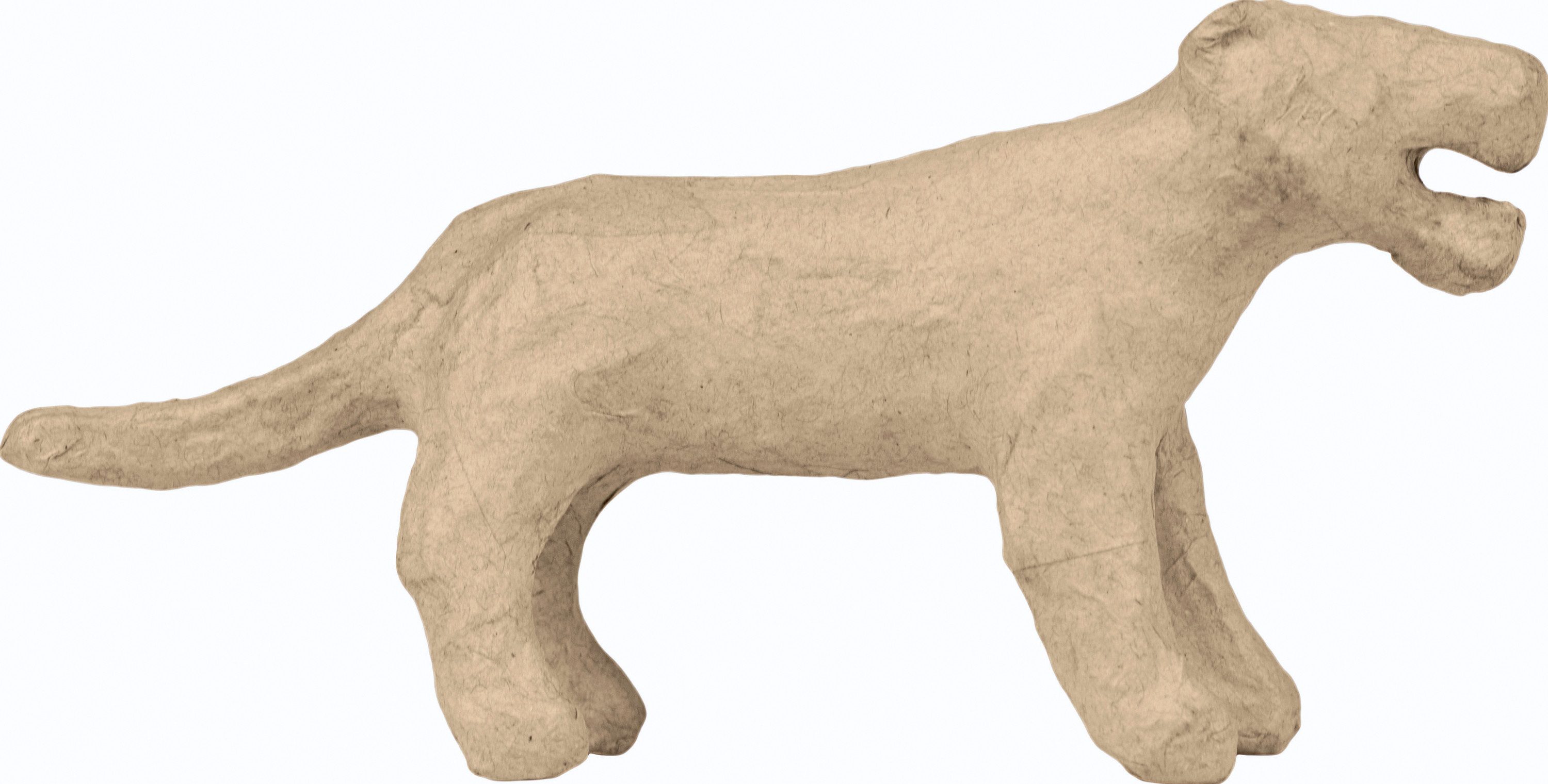 décopatch Dekofigur Panther Pappmaché, 16x4x8cm