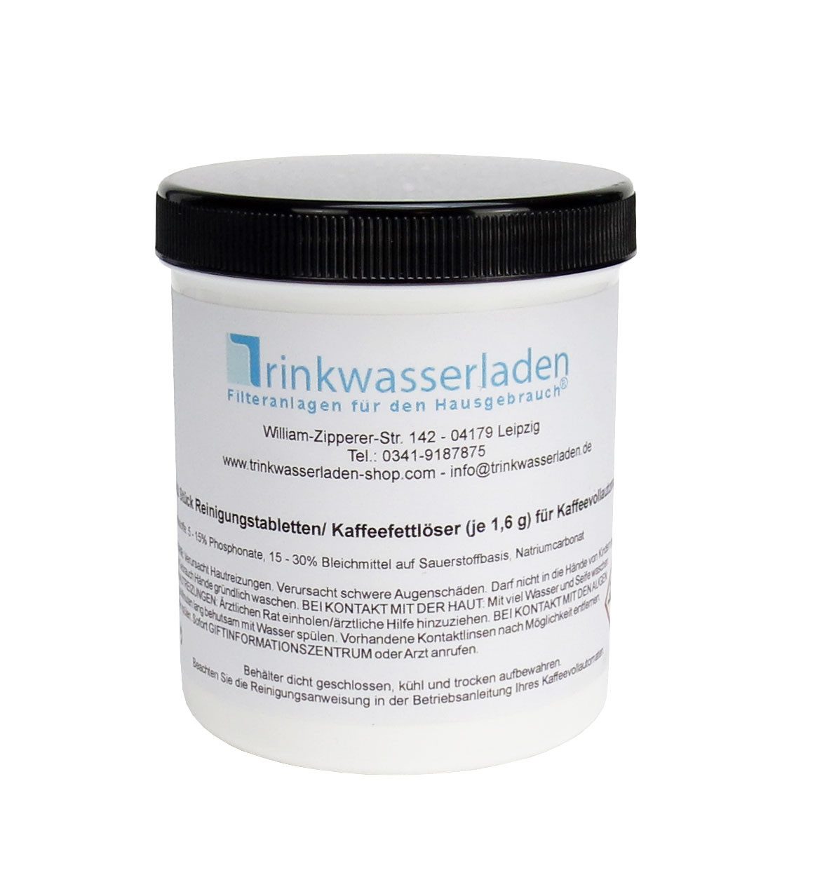 Trinkwasserladen Korbfilter, 150 Kaffeefettlöser Tabletten