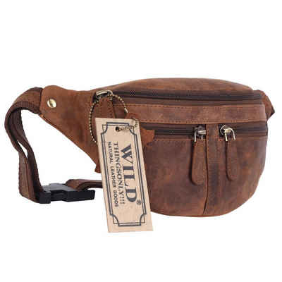 Wild Things Only !!! Bauchtasche 9902 (1-tlg), echt Leder, schlichte Optik