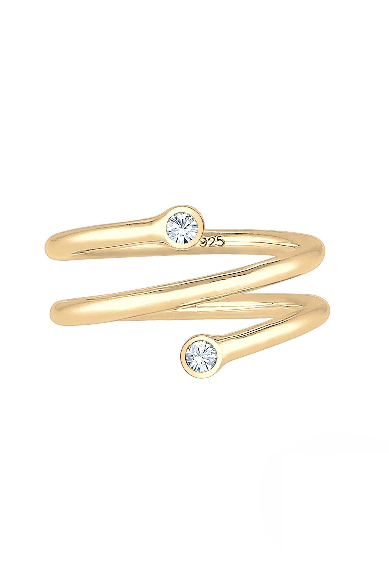 Elli Fingerring Wickelring Geo Kristalle 925 günstig online kaufen