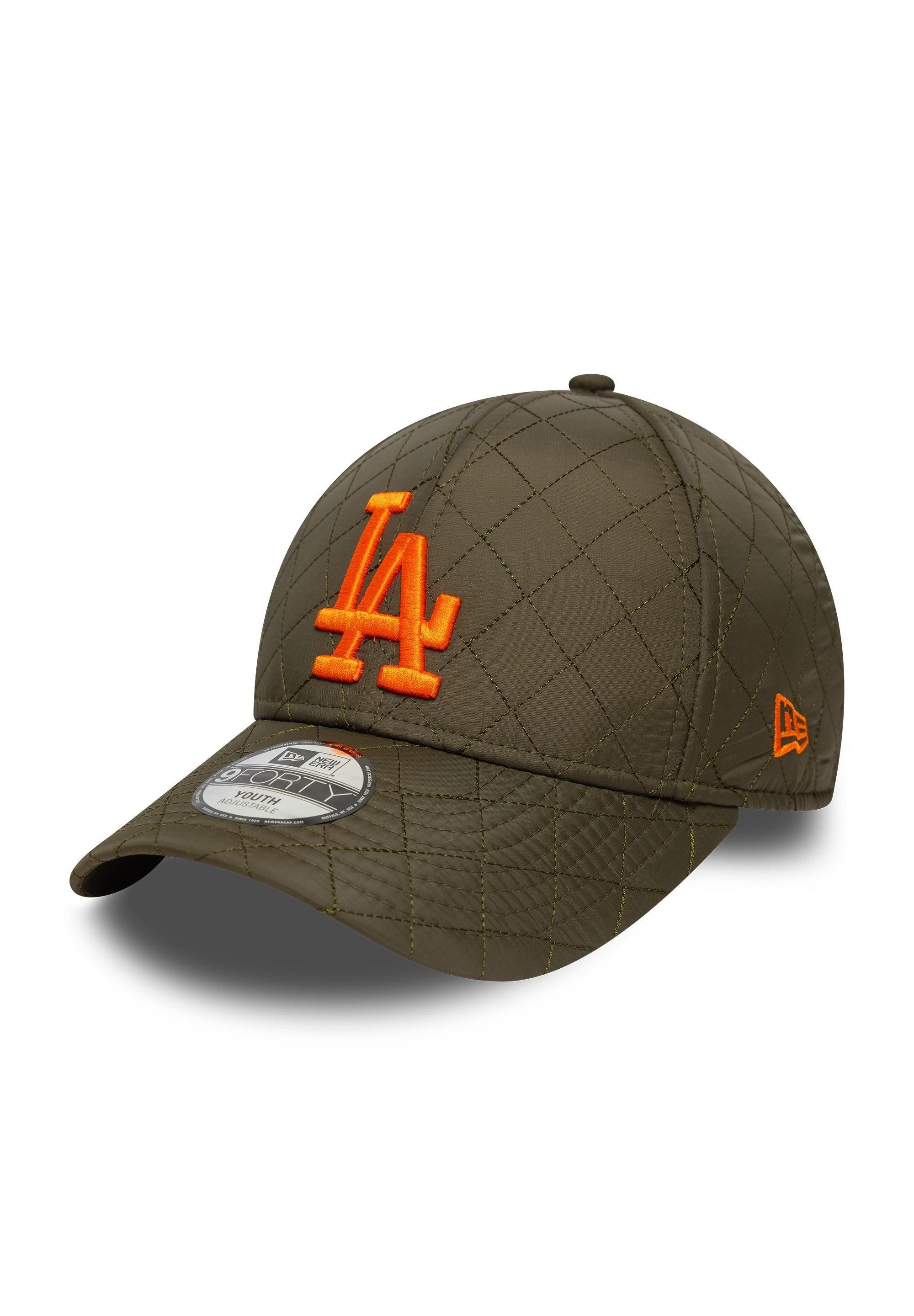 Baseball Cap Los Angeles Dodgers Quilted 9Forty Kids Strapback Cap New Era Khaki