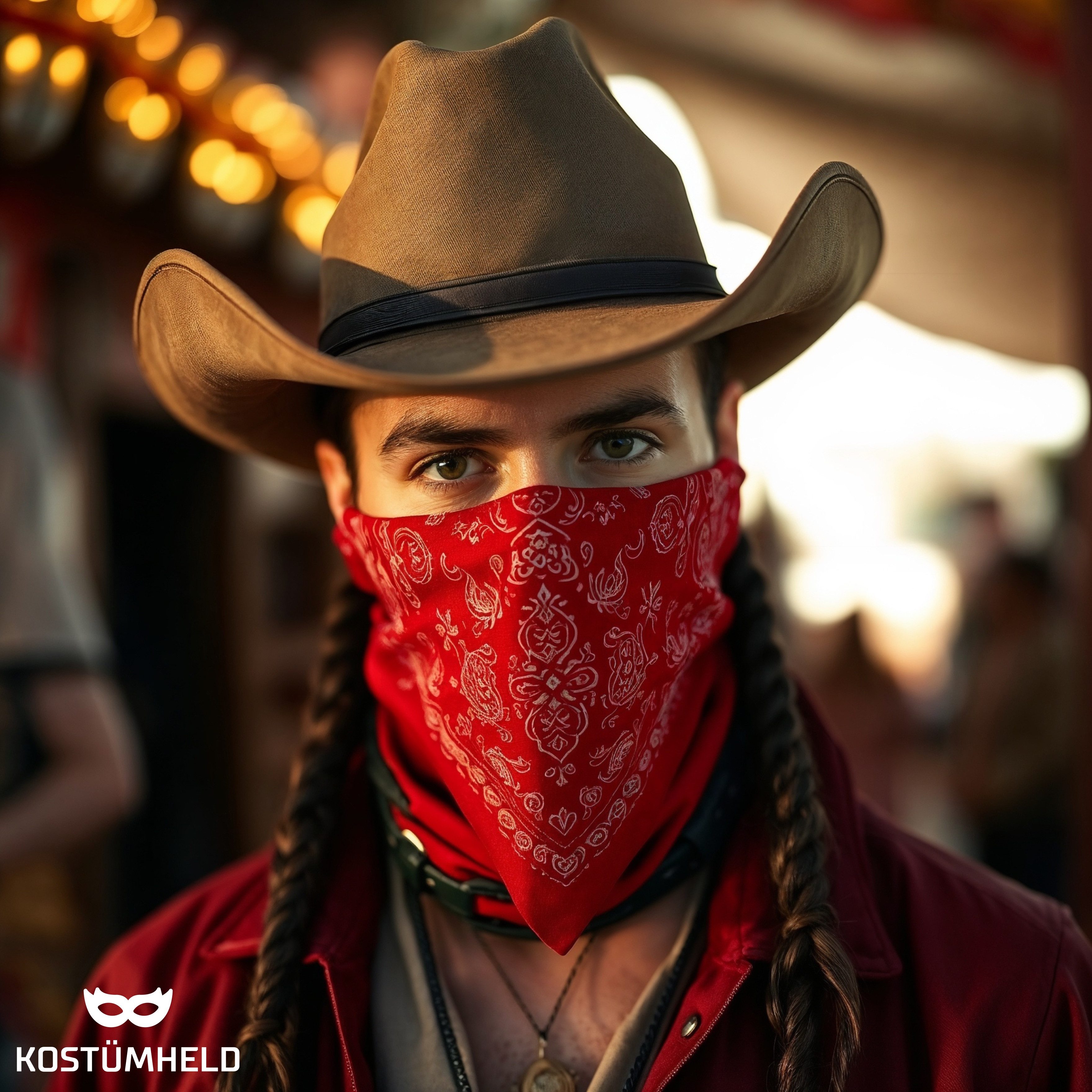 TK Gruppe Kostüm Bandana Rot – Klassisches Kopftuch für Fasching, Karneval günstig online kaufen